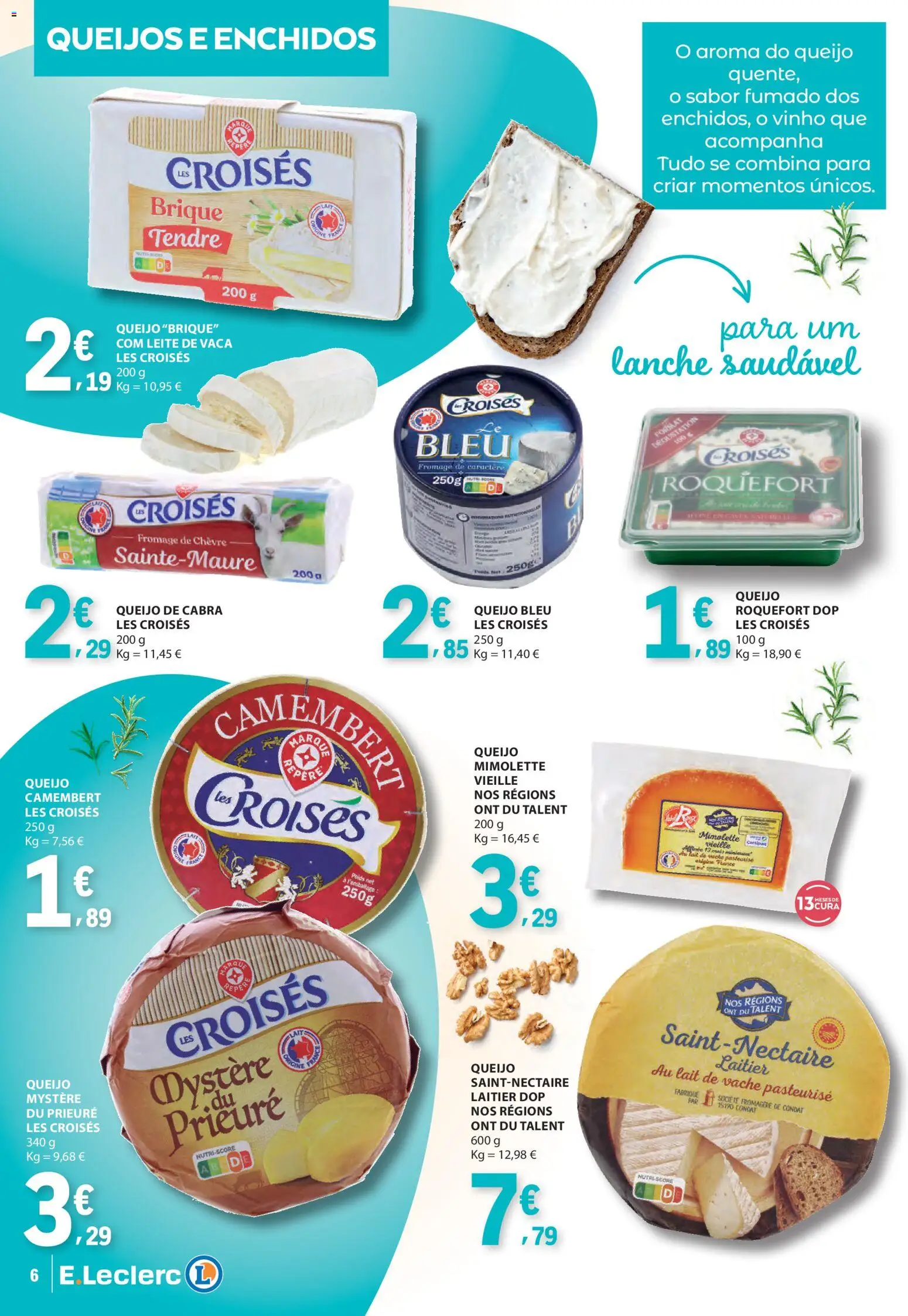 E.Leclerc Folheto da Nossa Marca │ válido de 01.11.2025 | Página: 6 | Produtos: Leite, Queijo, Vinho
