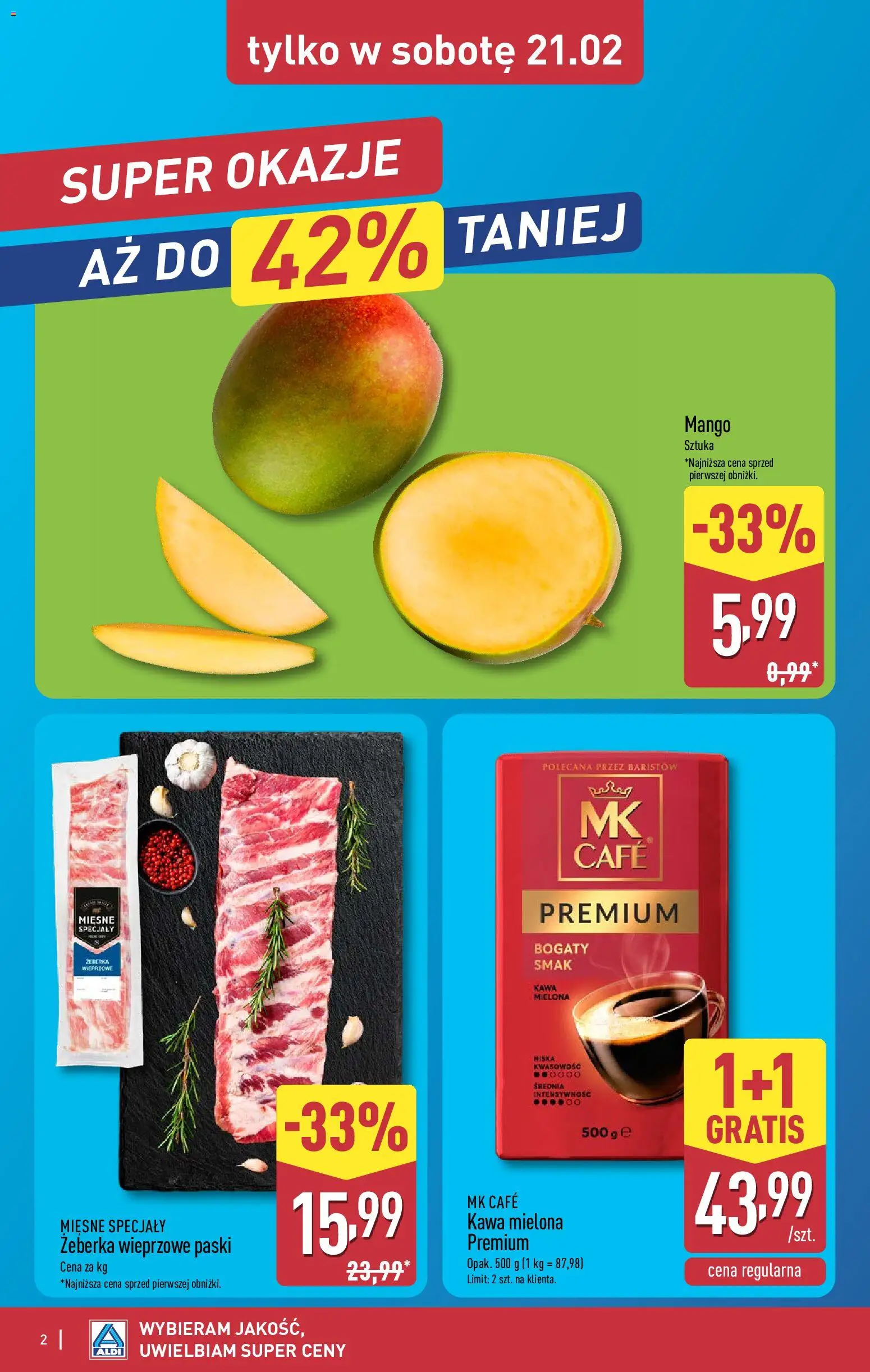 Aldi Polsko leták - Oferta weekendowa od 19.02.2026 | Strana: 2 | Produkty: Mango