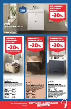 Bauhaus-mainoslehti voimassa 17.03.2026 alkaen | Sivu: 3 | Tuotteet: Lukko, Kaappi, Pesuallas
