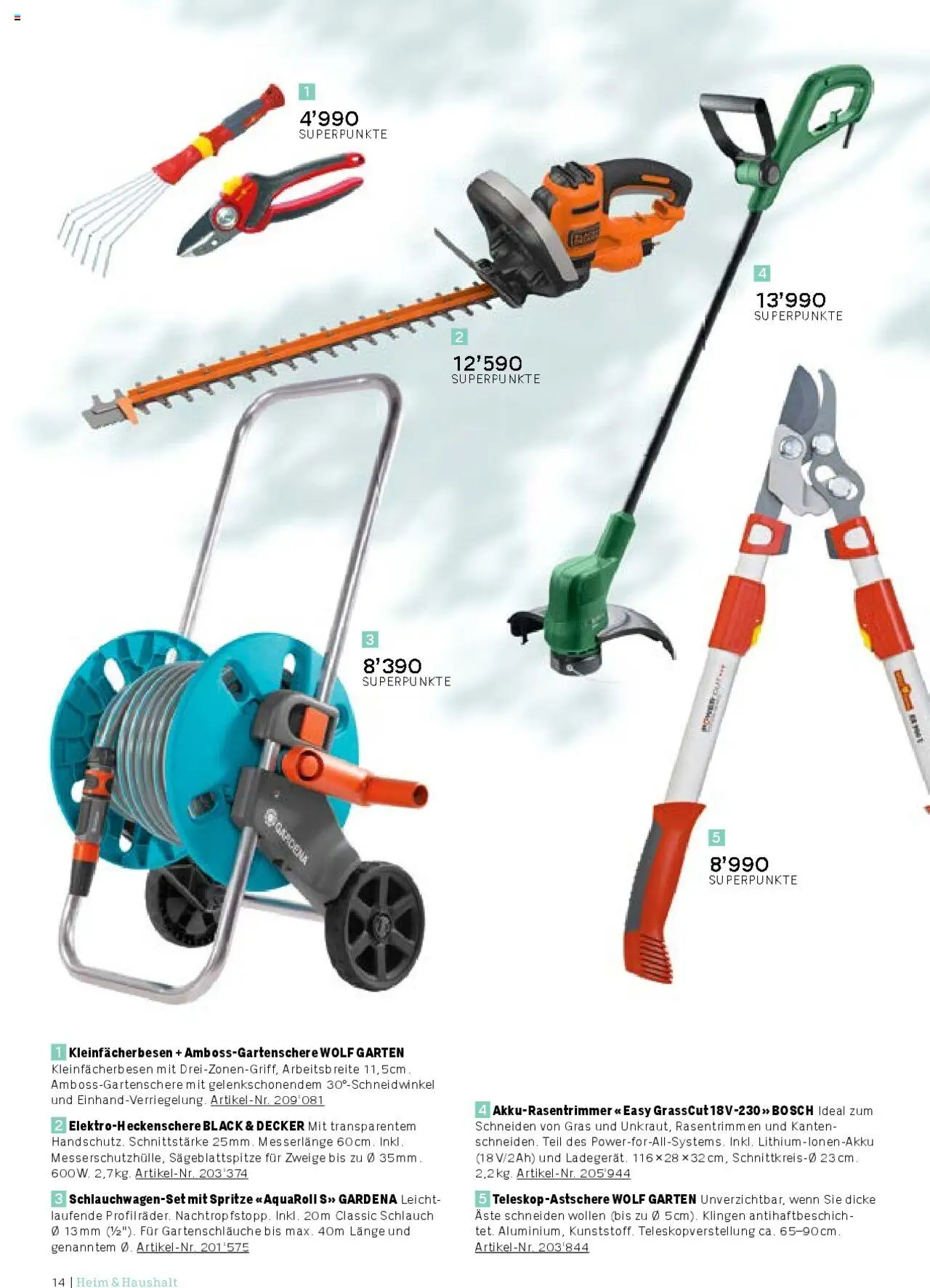 Coop Aktionen Praemien Shop ab 15.05.2025 | Seite: 14 | Produkte: Hose, Bosch