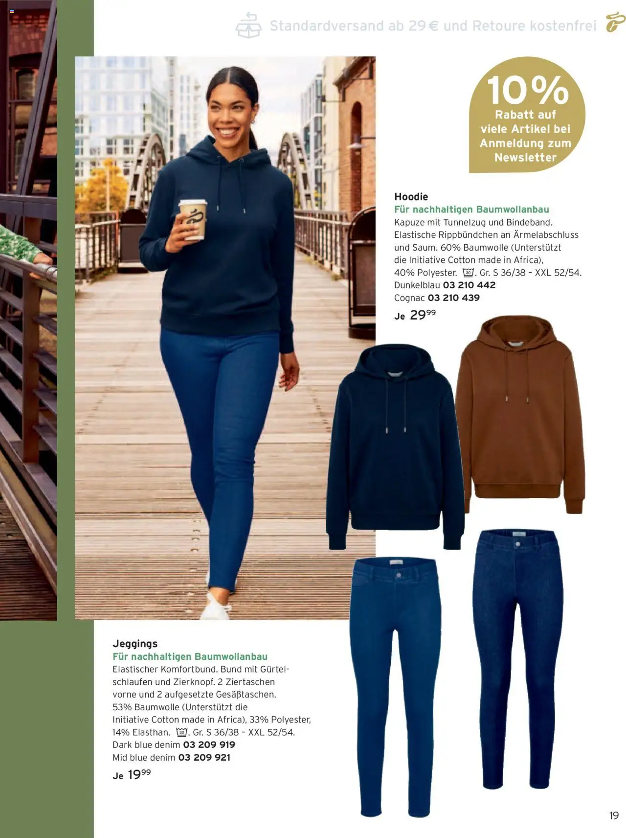 Katalog Tchibo Herbst – gültig ab 15.09.2025 | Seite: 19 | Produkte: Hoodie, Gürtel