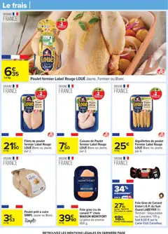 Carrefour - Prévisualisation de Carrefour catalogue semaine 45 valide à partir de 04.11.2025 | Page: 32 | Produits: Cuisses de poulet, Gras de canard entier, Foie gras de canard entier, Foie gras cru