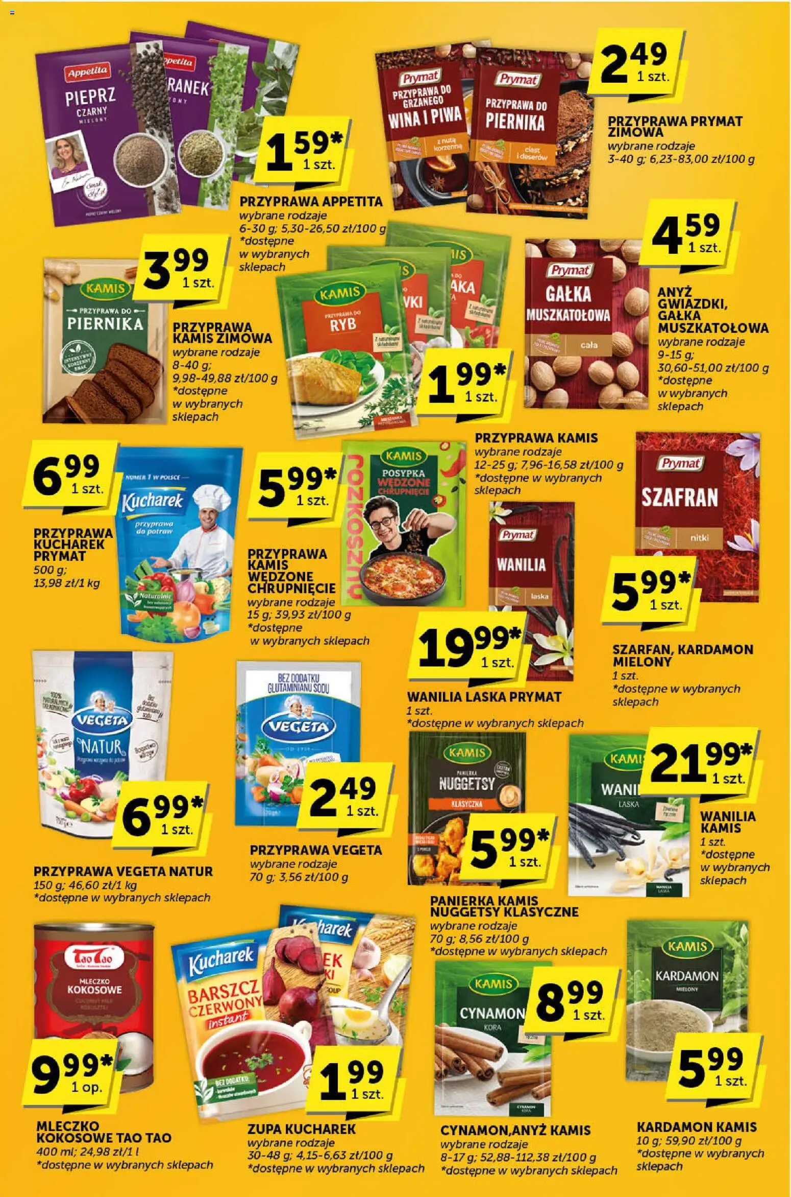 Groszek Gazetka - Katalog od 11.12.2025 | Strona: 15 | Produkty: Cynamon, Kardamon, Wanilia laska, Przyprawa do piernika