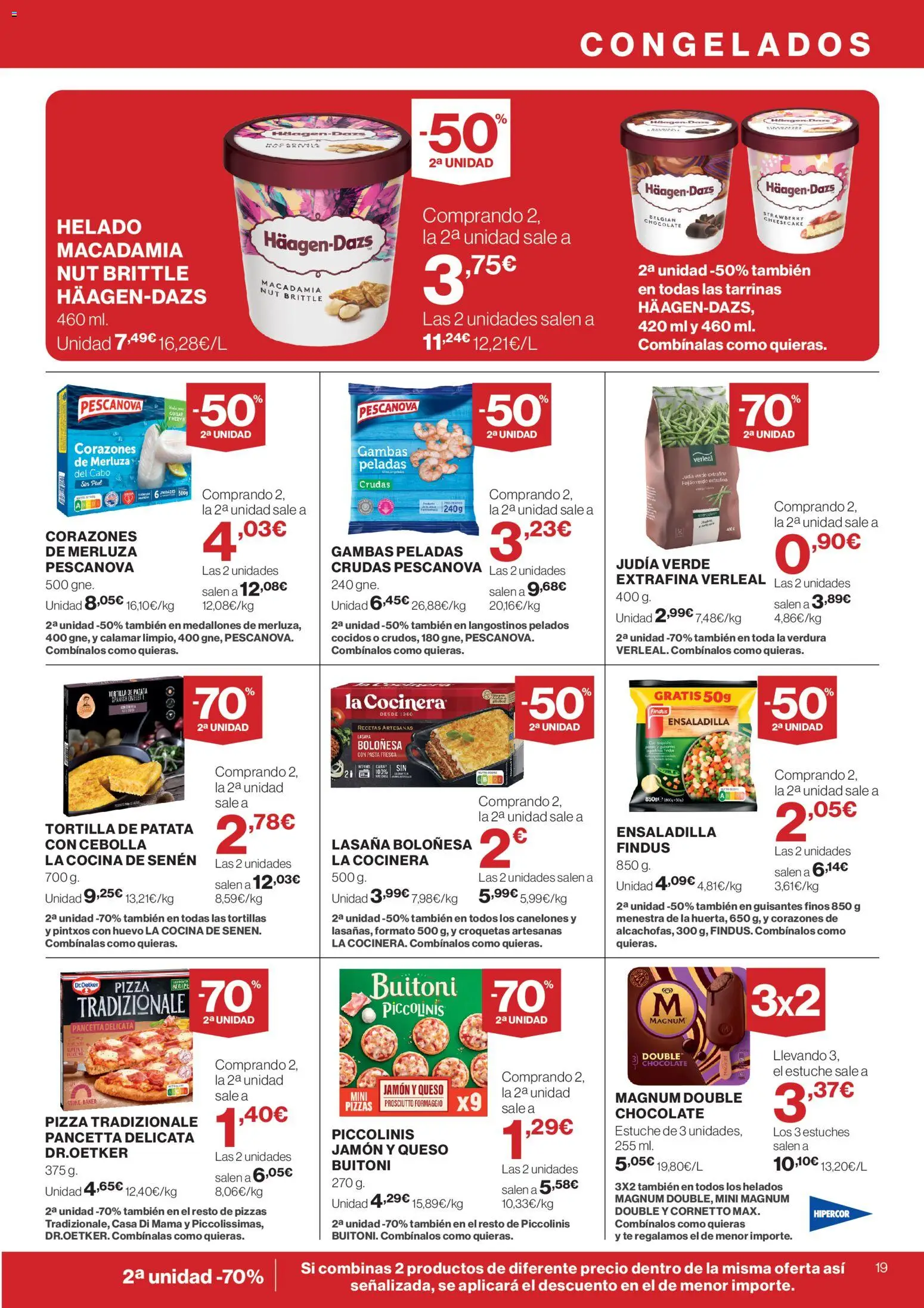 Hipercor catálogo │ válido desde el 23.04.2026 | Página: 19 | Productos: Medallones, Té, Παγωμένο τσάι, Canelones