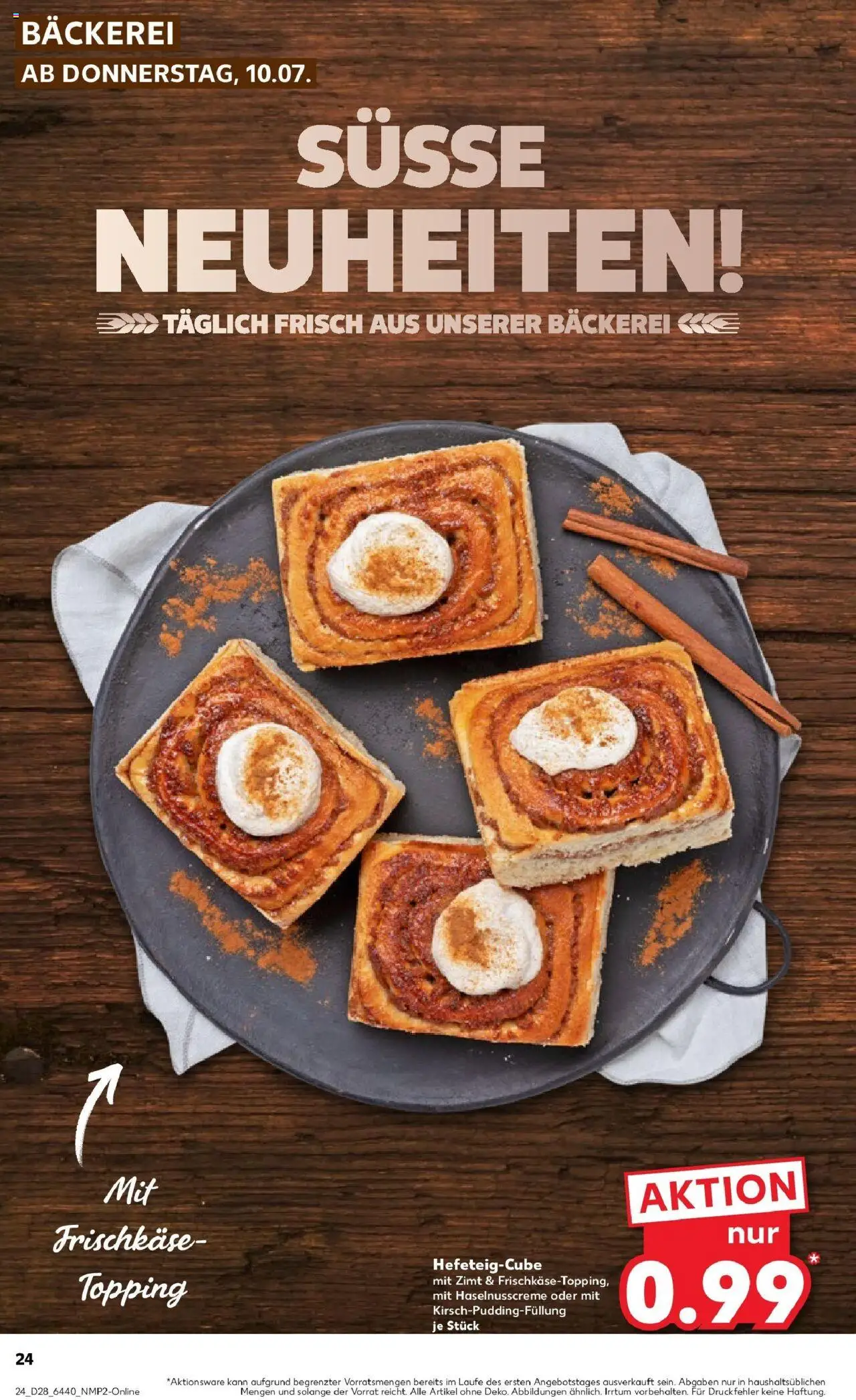 Kaufland prospekt Worms	 - gültig ab dem 09.07.2025 | Seite: 24 | Produkte: Bäckerei, Frischkase