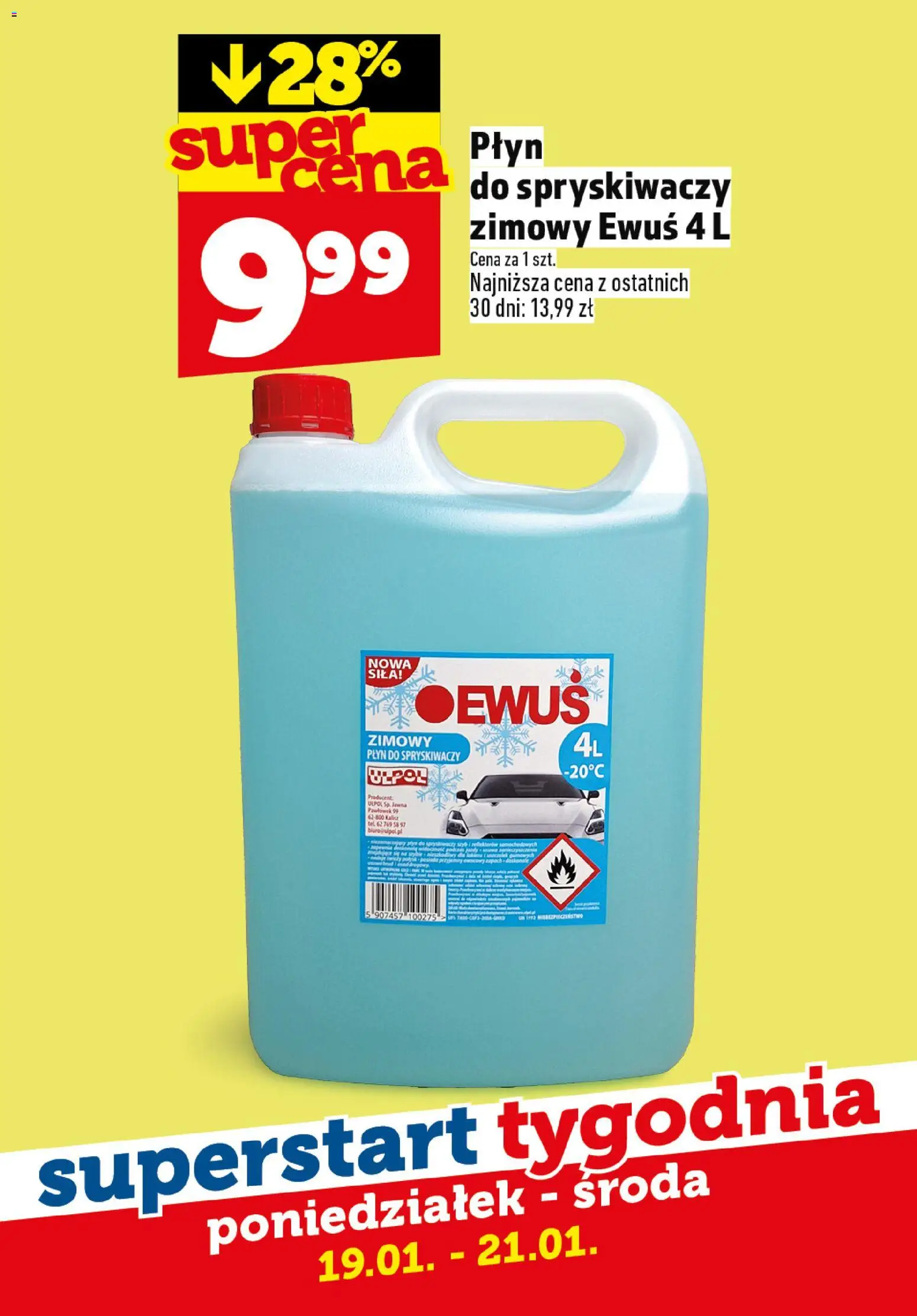 Topaz Gazetka - Superstart tygodnia od 19.01.2026 | Strona: 5 | Produkty: Płyn do spryskiwaczy zimowy, Płyn do spryskiwaczy
