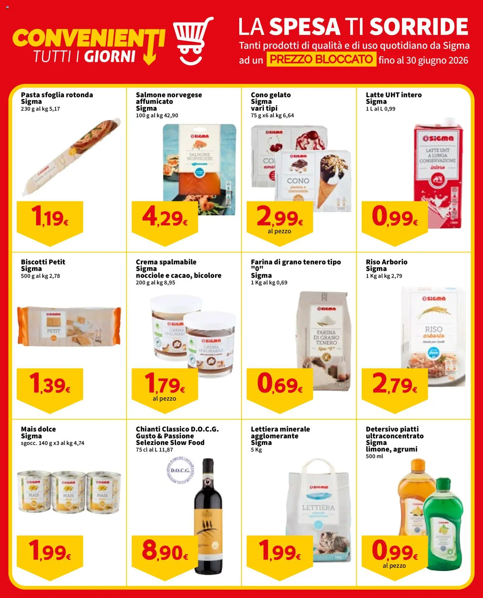 Volantino SIGMA del 07.04.2026 | Pagina: 5 | Prodotti: Riso, Biscotti, Pasta, Nocciole