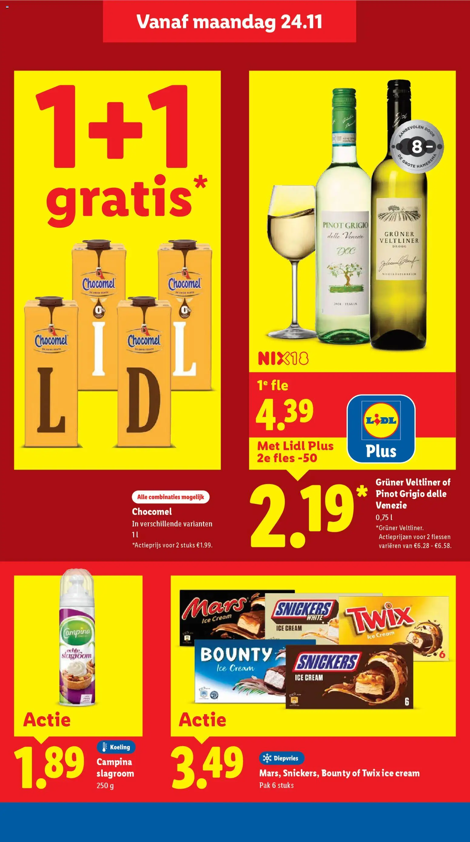 {H1} | Pagina: 15 | Producten: Fles, Slagroom, Mars, Snickers