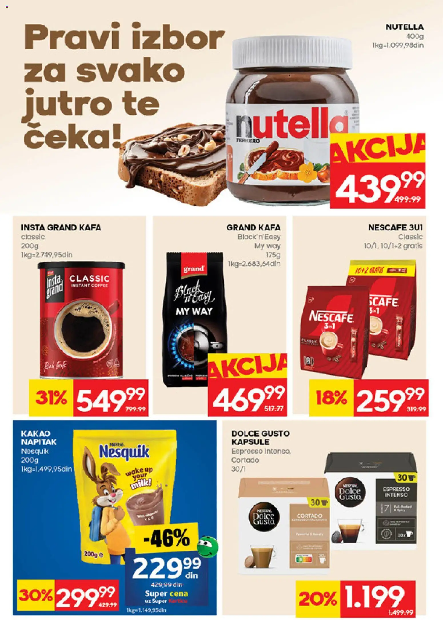 Idea katalog - važi od 12.03.2026 | Strana: 14 | Proizvode: Dolce Gusto, Ferrero, Nutella, Nesquik