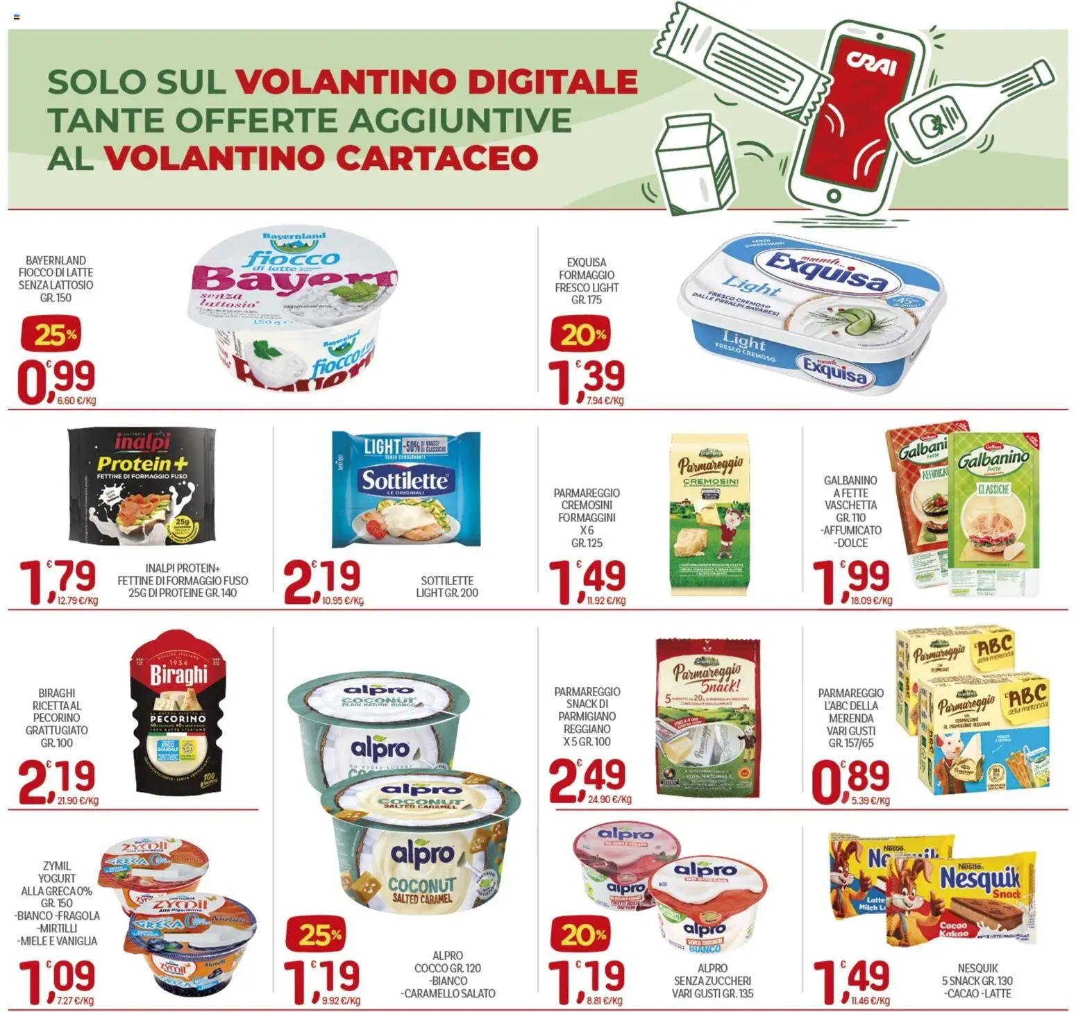 Volantino CRAI del 08.01.2026 | Pagina: 11 | Prodotti: Latte, Croissant, Feta, Robiola