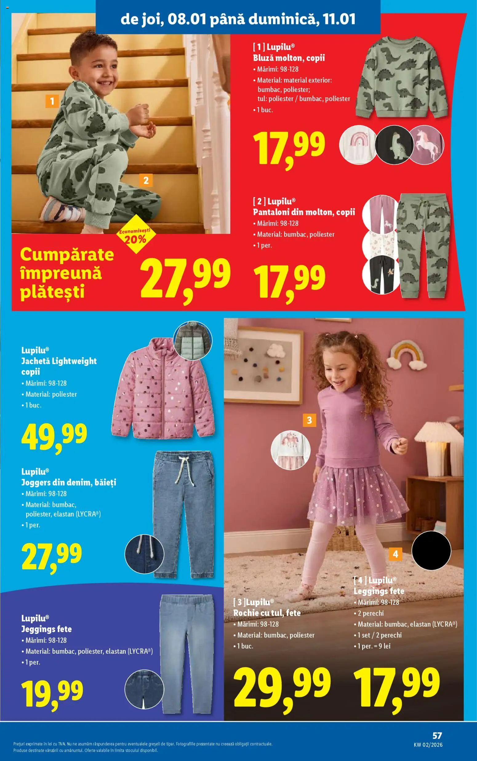 Noul catalog Lidl – valabil de la 05.01.2026 | Pagină: 57 | Produse: Rochie, Jachetă, Bluză, Pantaloni