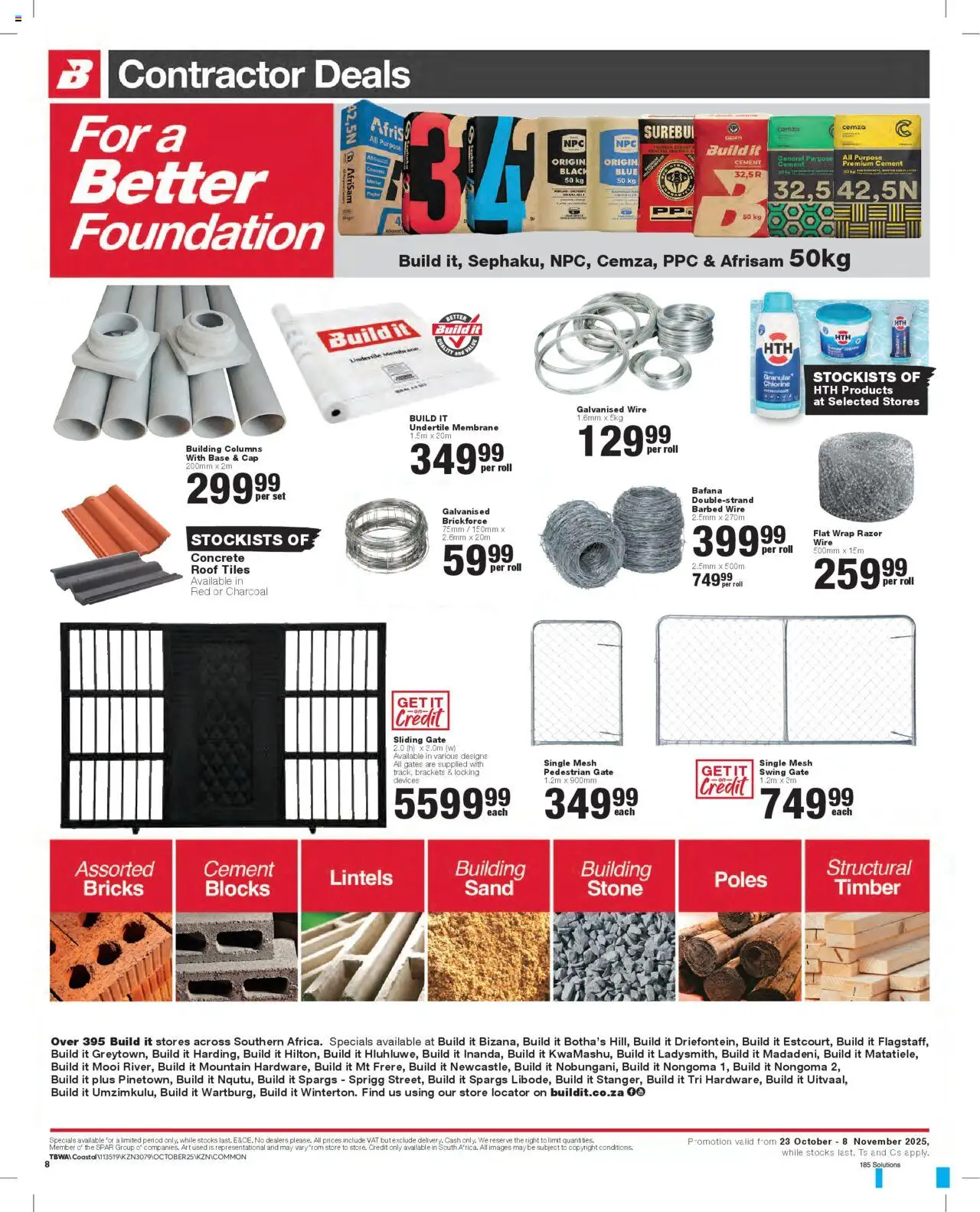 New Build It catalogue – valid from 23.10.2025 | Page: 8 | Products: Cap, Art, Gate, Foundation