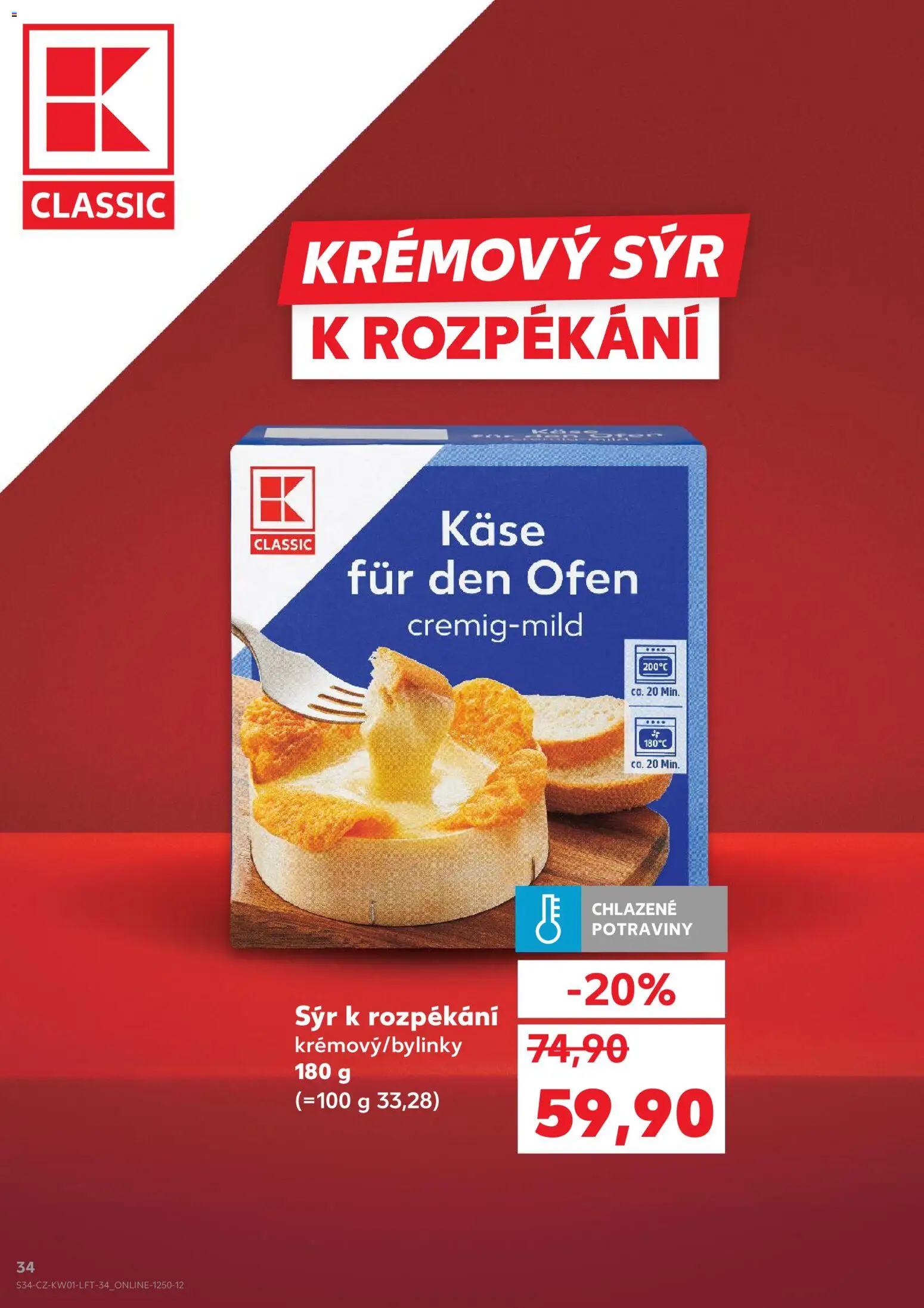 Kaufland leták - Chomutov od 02.01.2026 | Strana: 34 | Produkty: Sýr, Potraviny, Kaše, Krémový sýr