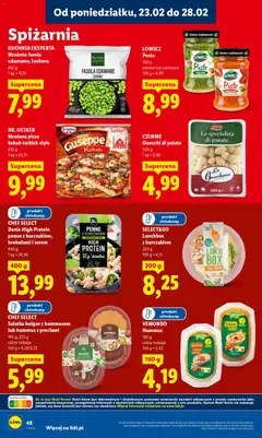 Náhled letáku Lidl Polsko leták od 23.02.2026 | Strana: 48 | Produkty: Hummus, Pizza, Bulgur, Protein