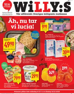 Willys - erbjudanden - Förhandsvisning av reklamblad från butik Willys aktuell från 08.12.2025