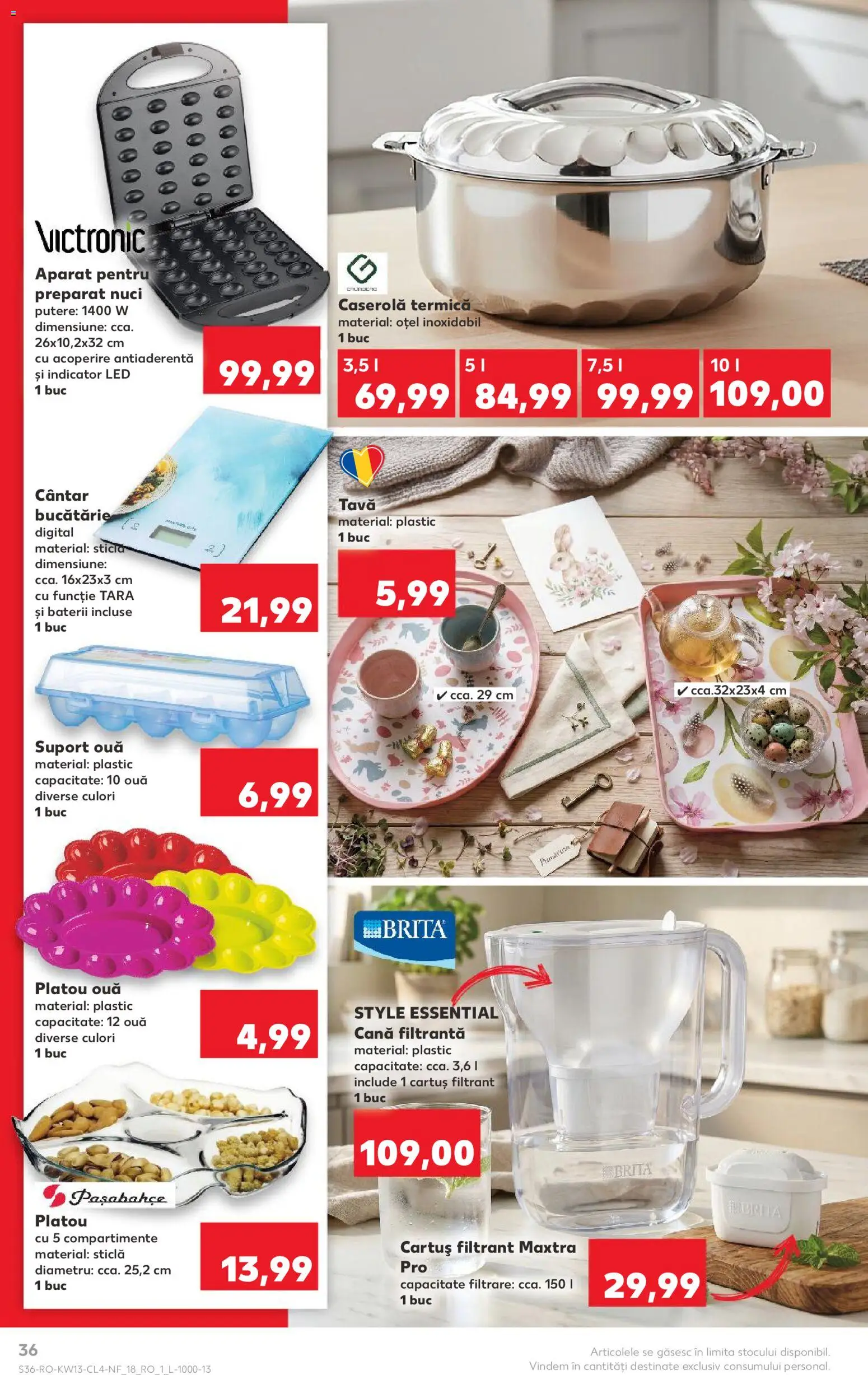 Noul catalog Kaufland – valabil de la 25.03.2026 | Pagină: 36 | Produse: Delgeç, Baterii, Ouă, Nuci