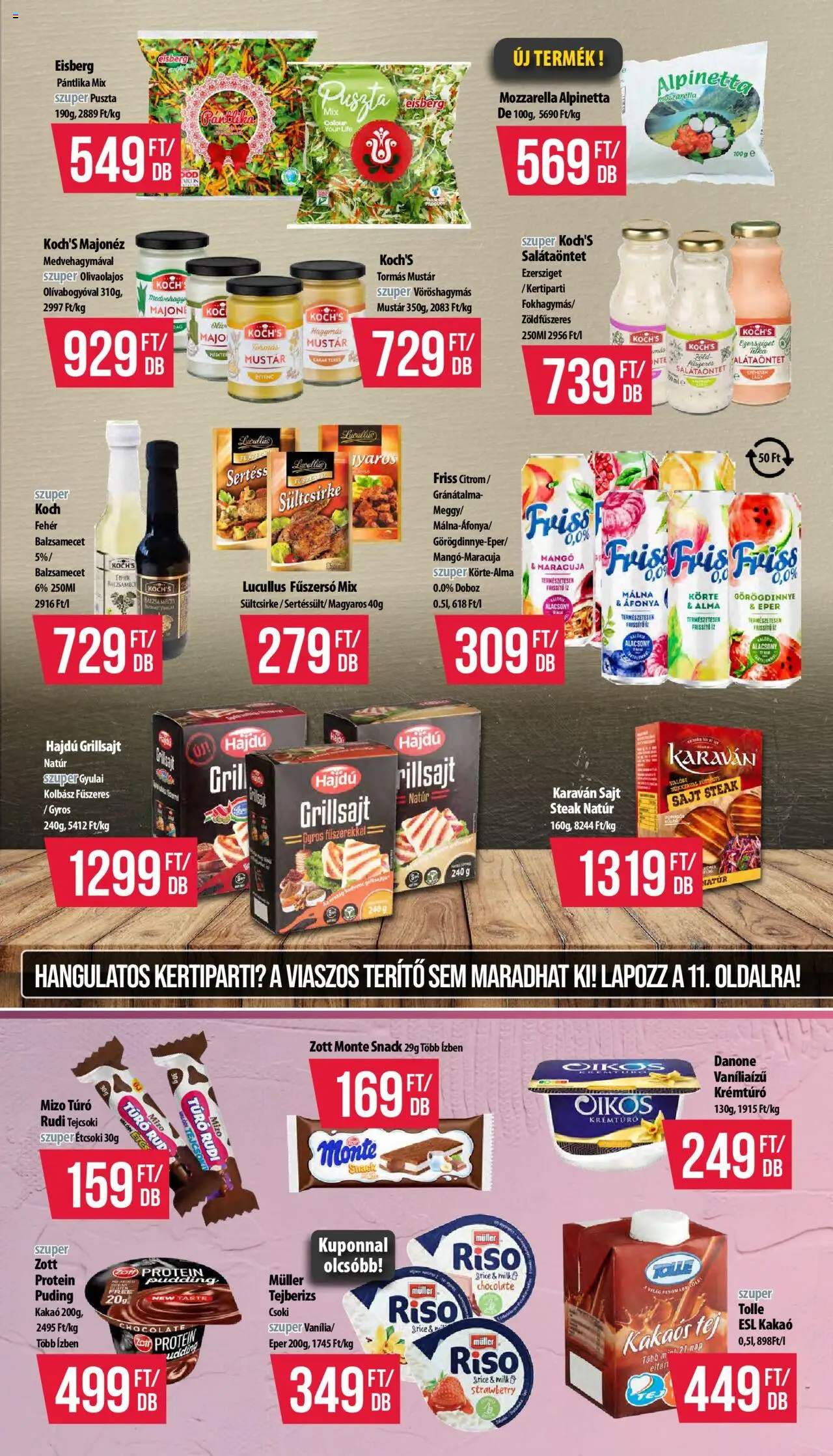 COOP akciós ujság - amely érvényes a következő dátumtól: 12.06.2025 | Oldal: 5 | Termékek: Grill, Gránátalma, Túró, Majonéz