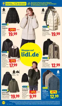 Lidl - Prospekt ab 15.12.2025 gültig | Seite: 52 | Produkte: Steppmantel, Steppjacke, Wasser, Telefon