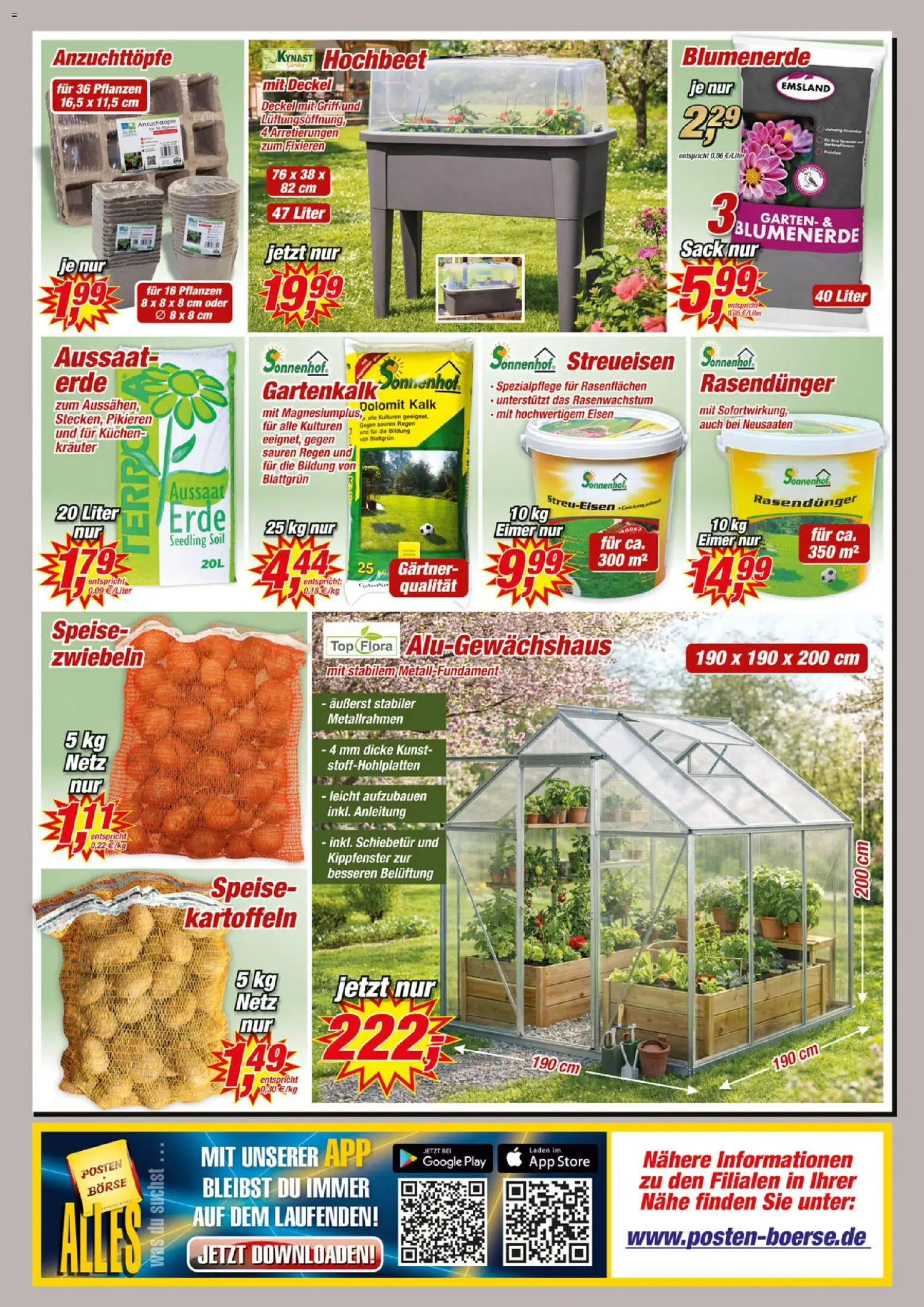 Posten Börse Prospekt – gültig ab 28.02.2026 | Seite: 8 | Produkte: Top, Blumenerde, Zwiebeln, Kuchen