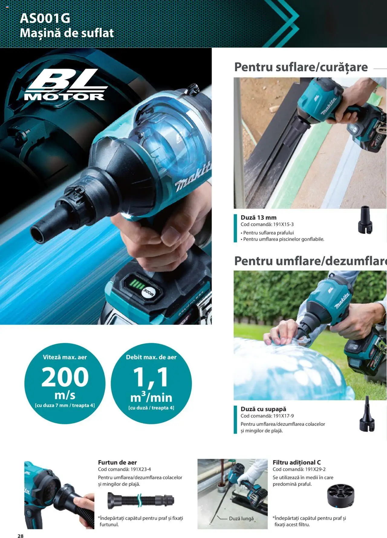Makita catalog - Masini profesionale Makita XGT – valabil de la 20.06.2024 | Pagină: 28
