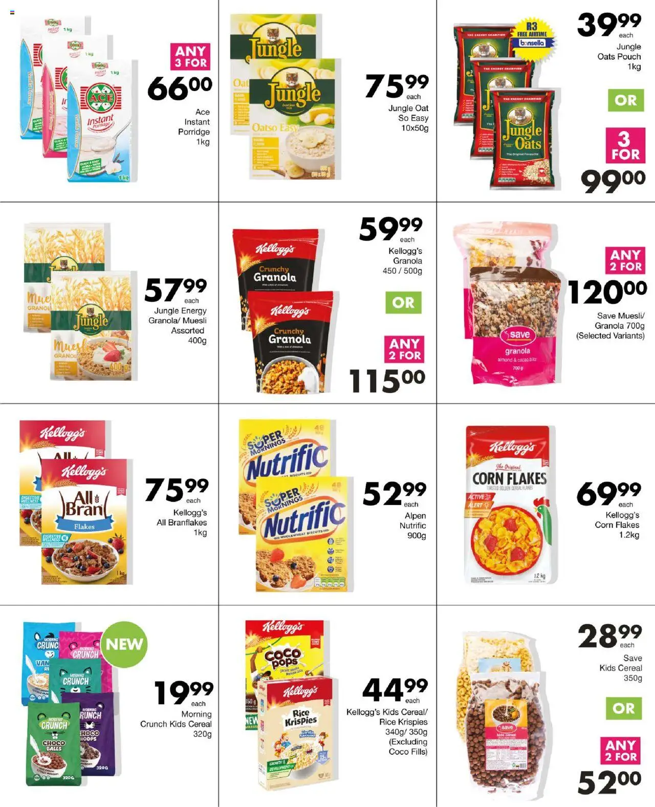 New Save catalogue – valid from 11.09.2025 | Page: 33 | Products: Corn, Oats, Rice, Flakes
