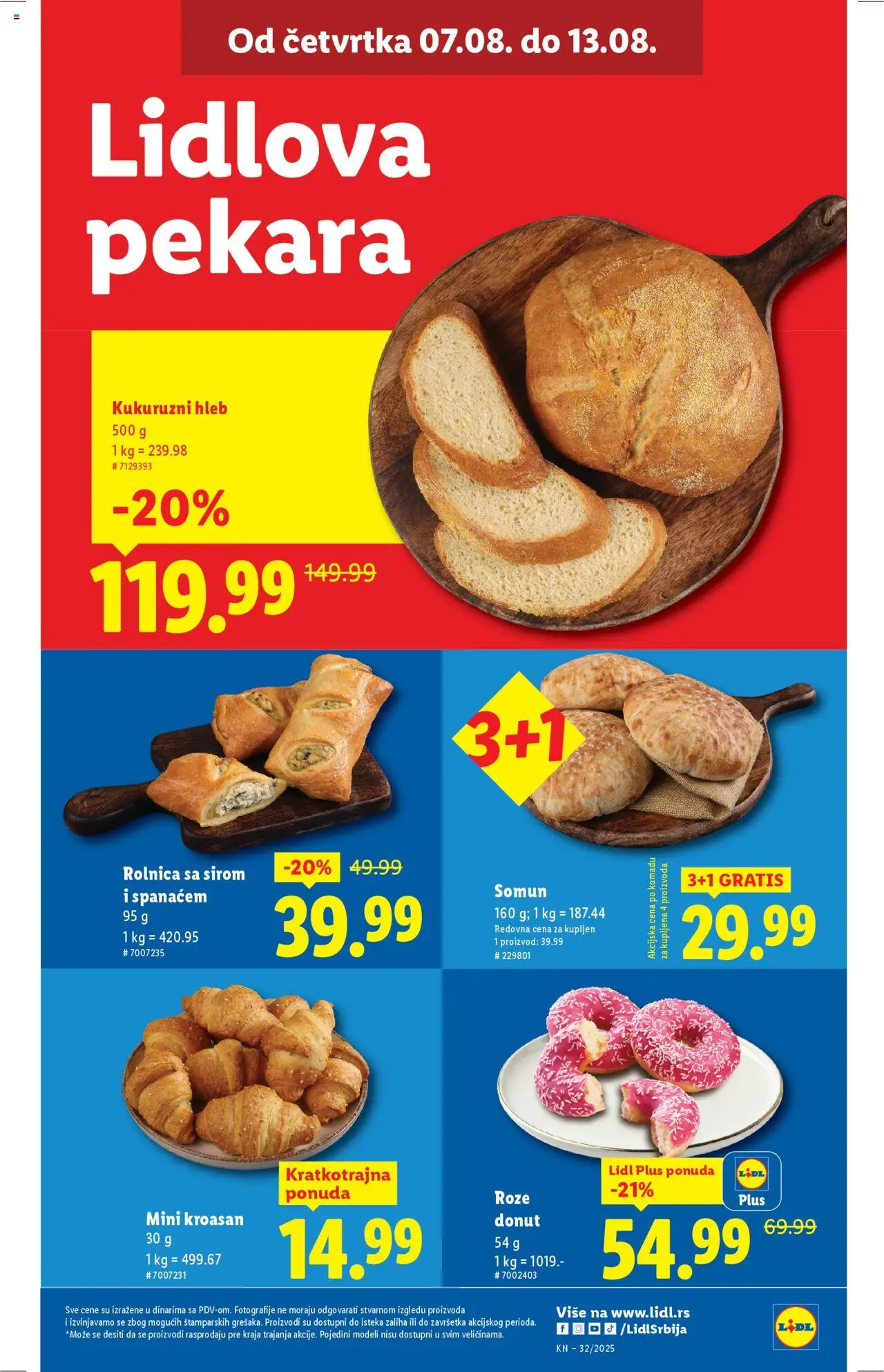 Lidl katalog - važi od 07.08.2025 | Strana: 11 | Proizvode: Pekara, Somun, Kroasan, Hleb