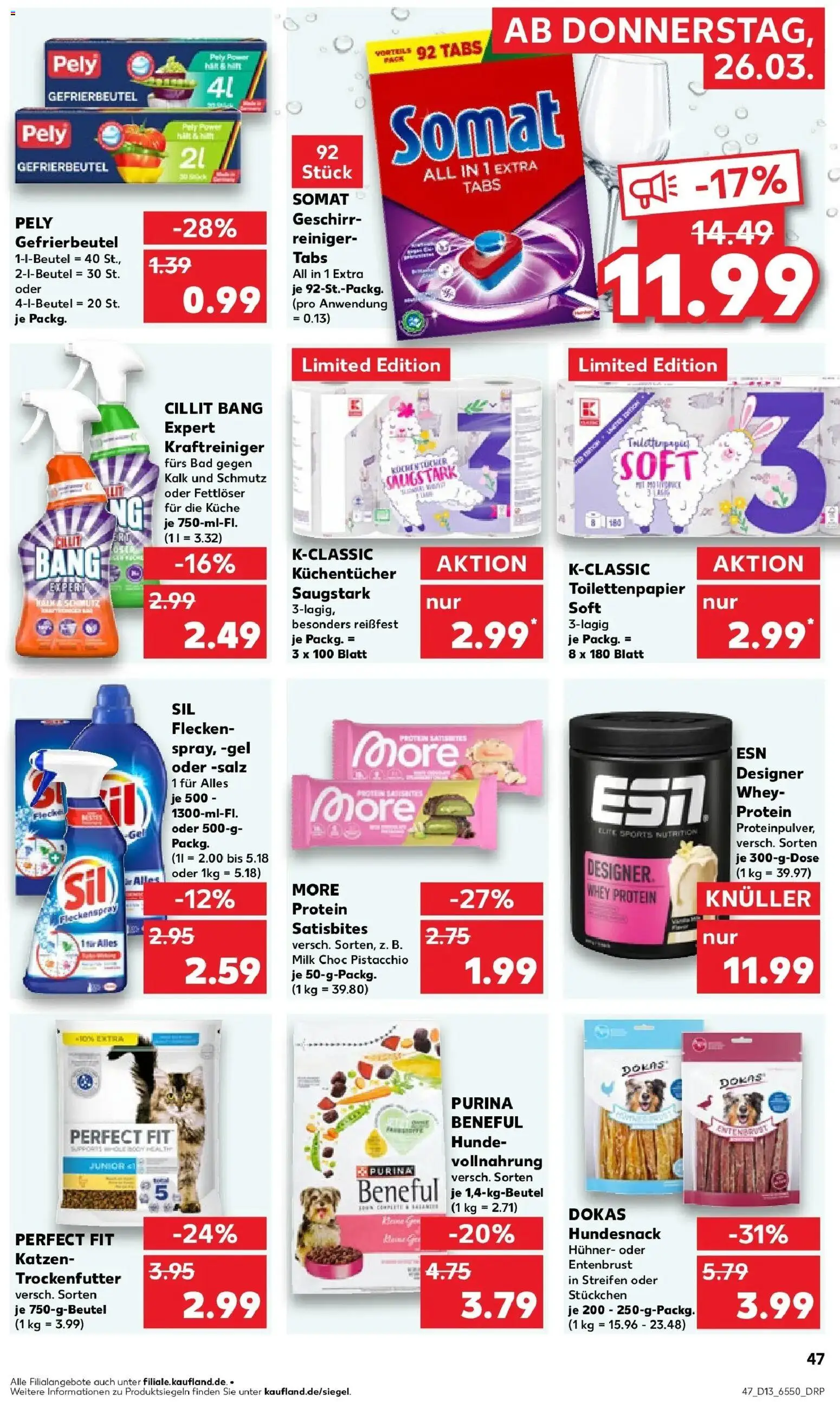 Kaufland Prospekt Peine	 – gültig ab 26.03.2026 | Seite: 47 | Produkte: Bad, Küche, Salz, Toilettenpapier