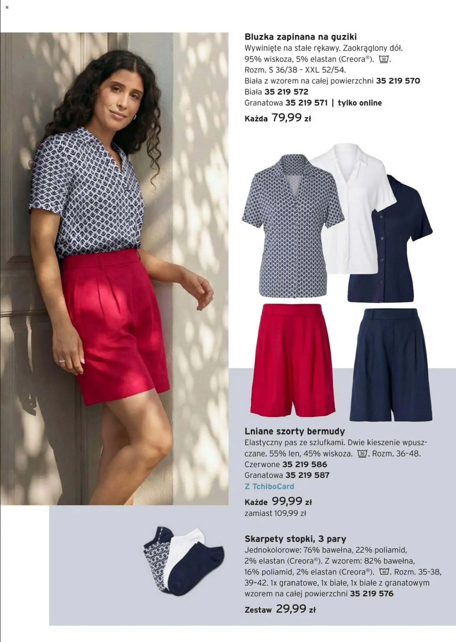 Tchibo promocje od 05.05.2026 | Strona: 5 | Produkty: Szorty, Bluzka, Skarpety