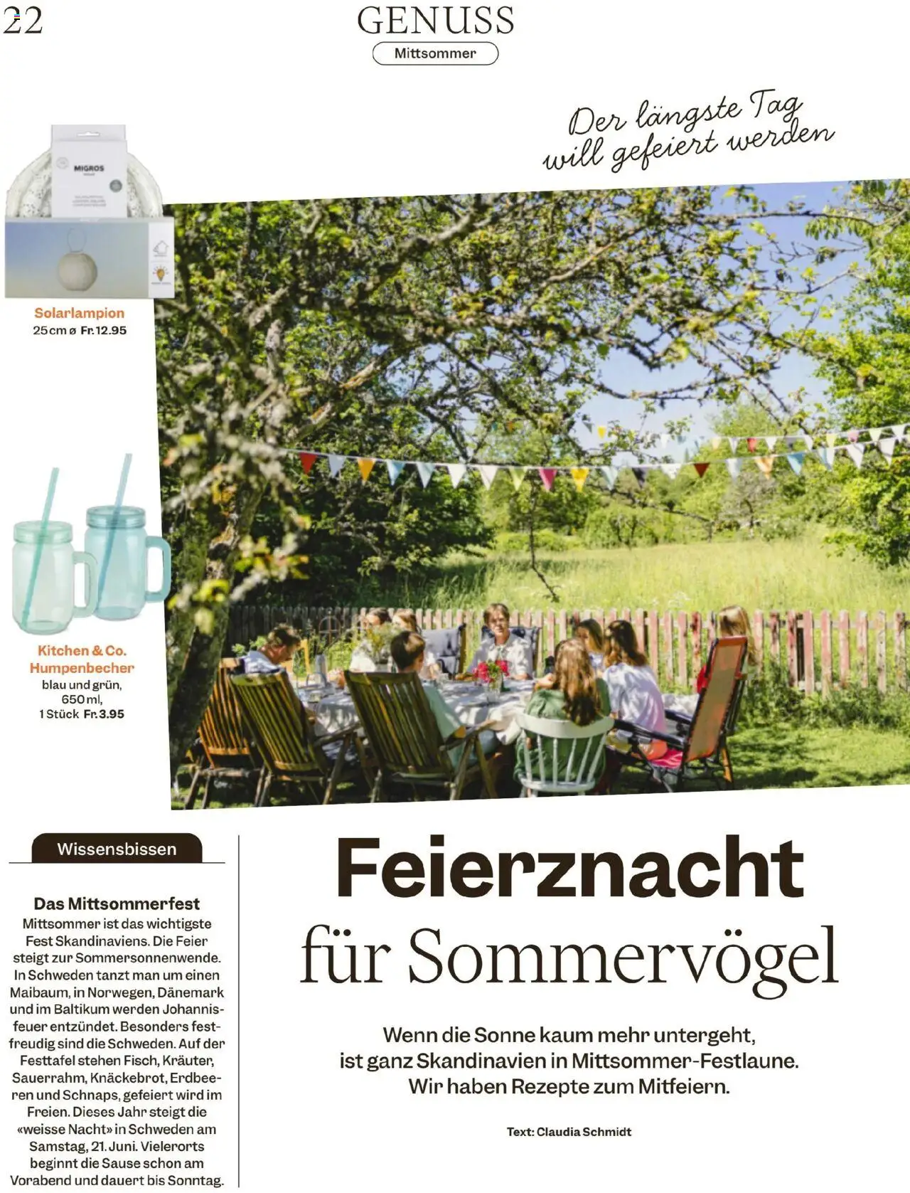 Migros Magazin ab 16.06.2025 | Seite: 22