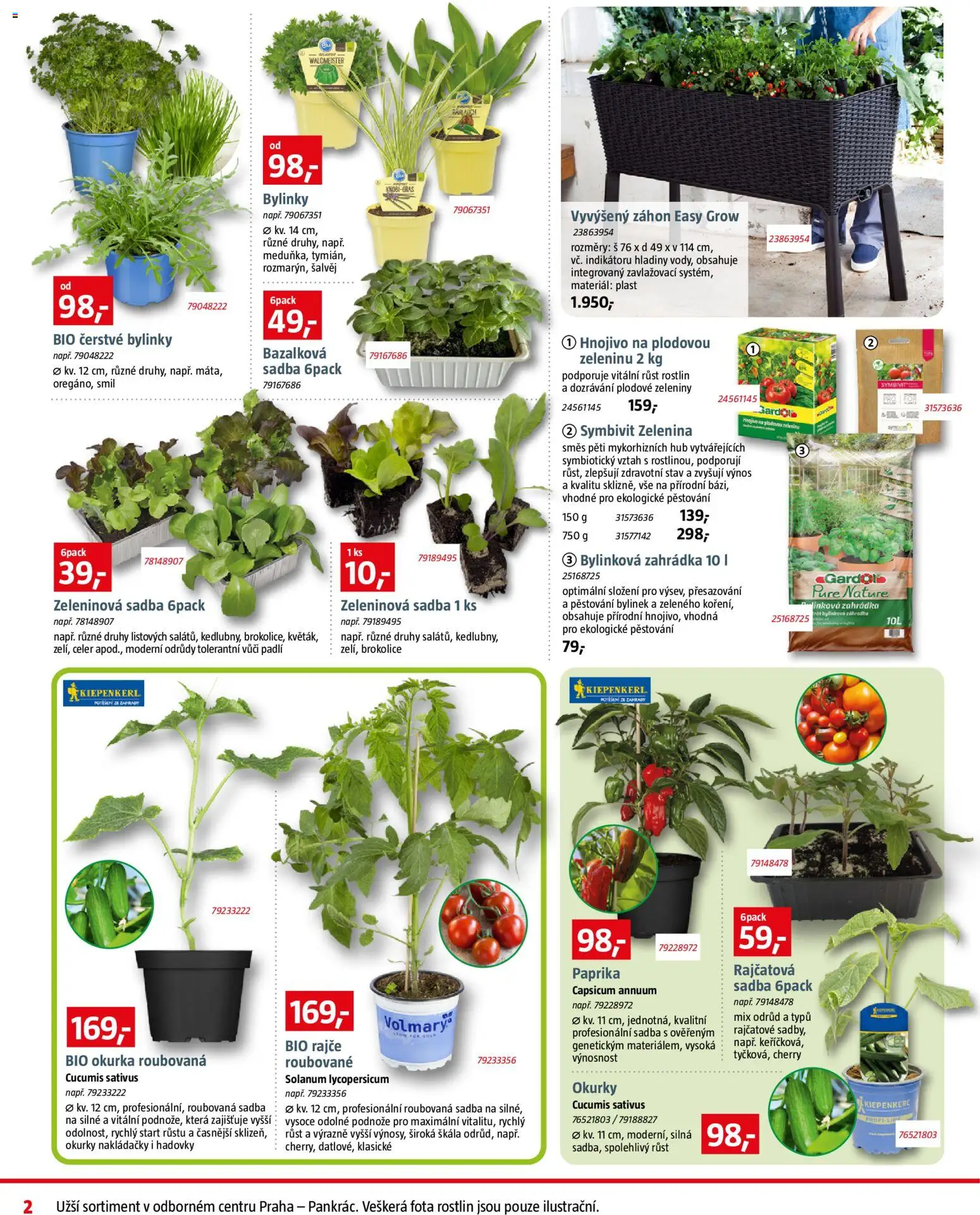 Bauhaus leták od 02.04.2026 | Strana: 2 | Produkty: Okurky nakládačky, Paprika, Zelenina, Vyvýšený záhon