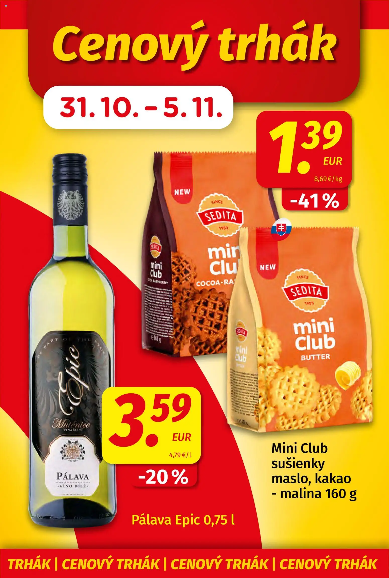 Nové Koruna akcie – leták je platný od 24.10.2025 | Strana: 3 | Produkty: Víno, Kakao