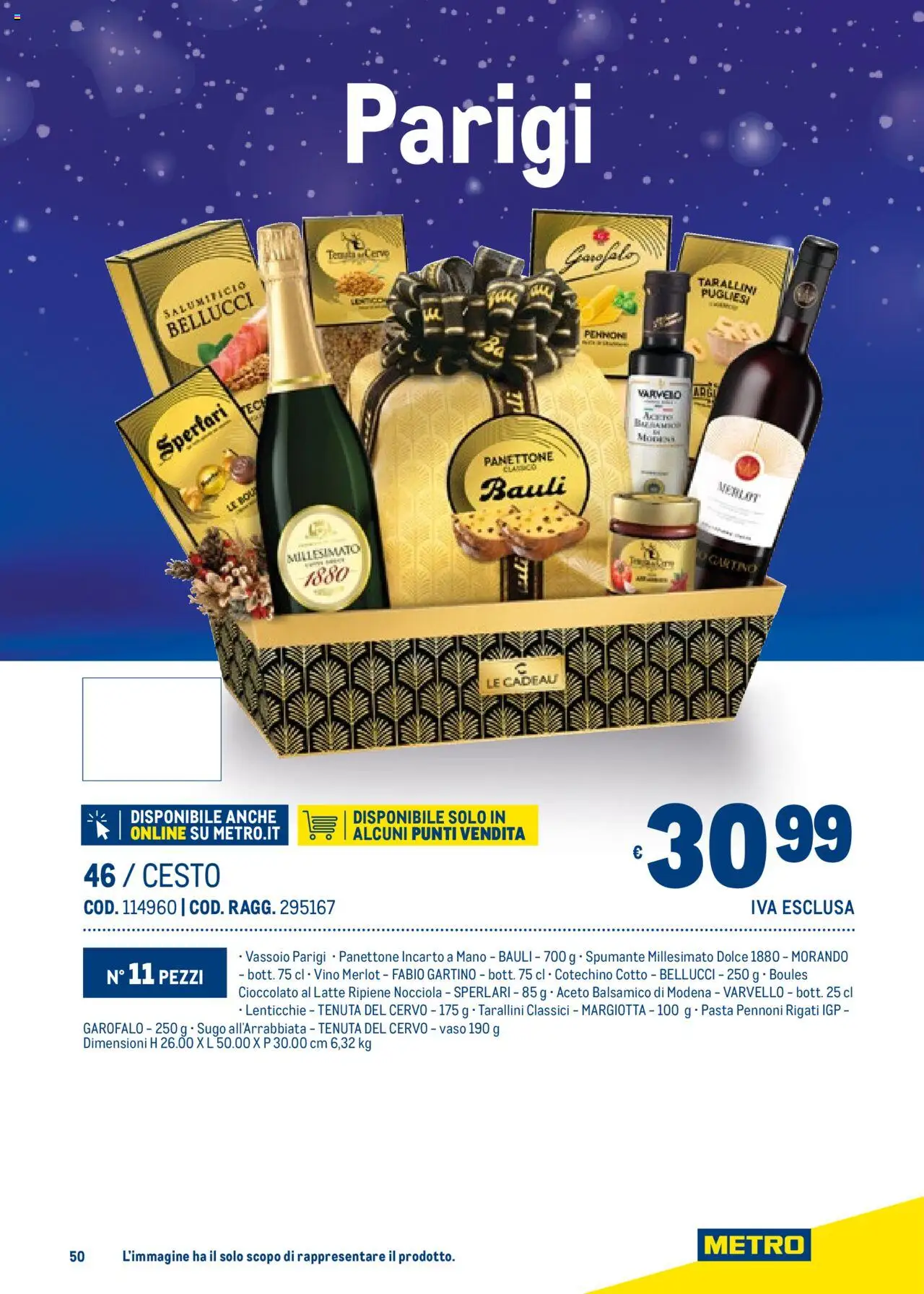 Volantino Metro del 06.11.2025 | Pagina: 50 | Prodotti: Pasta, Spumante, Aceto, Sugo