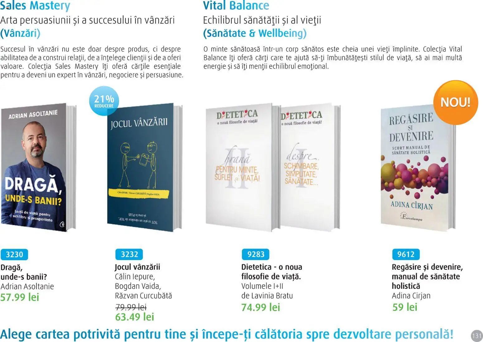 Noul catalog Life Care – valabil de la 01.04.2026 | Pagină: 133 | Produse: Cărți