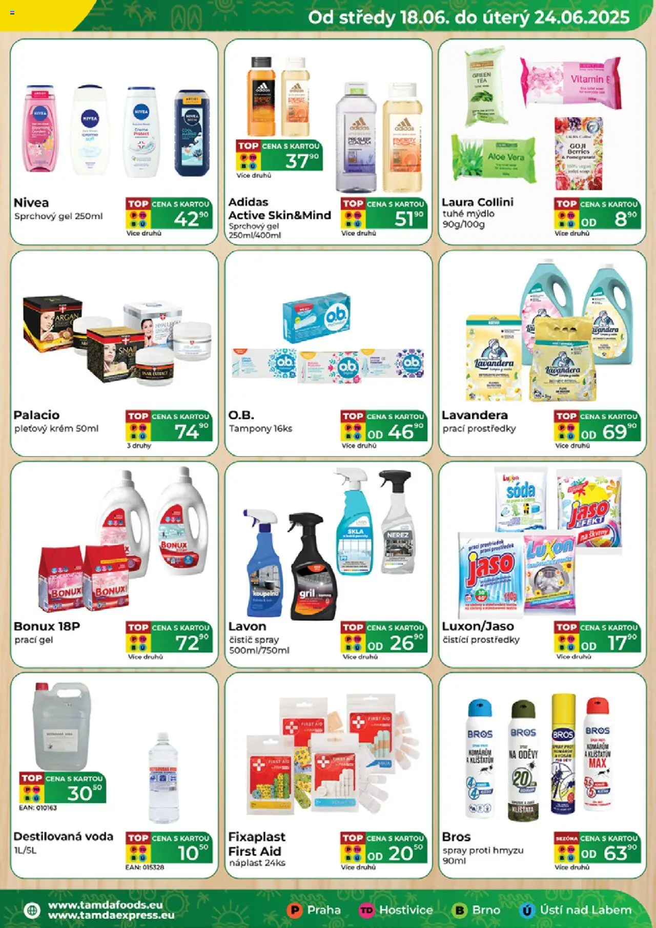 Tamda Foods leták od 18.06.2025 | Strana: 5 | Produkty: Sprchový gel, Krém, Aloe vera, Tampony