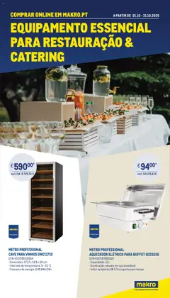 Pré-visualização Makro - Equipamento para restauração & catering  válido de 01.10.2025