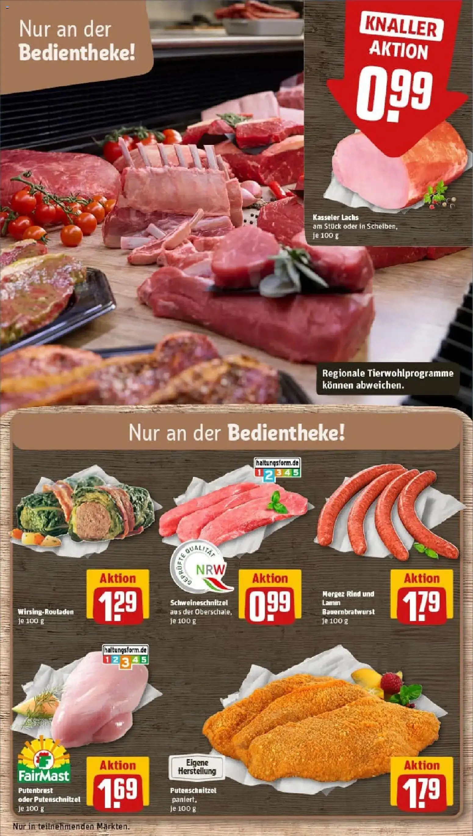 Rewe prospekt Neuss / Innenstadt	 – gültig ab 10.11.2025 | Seite: 10 | Produkte: Lachs, Putenschnitzel