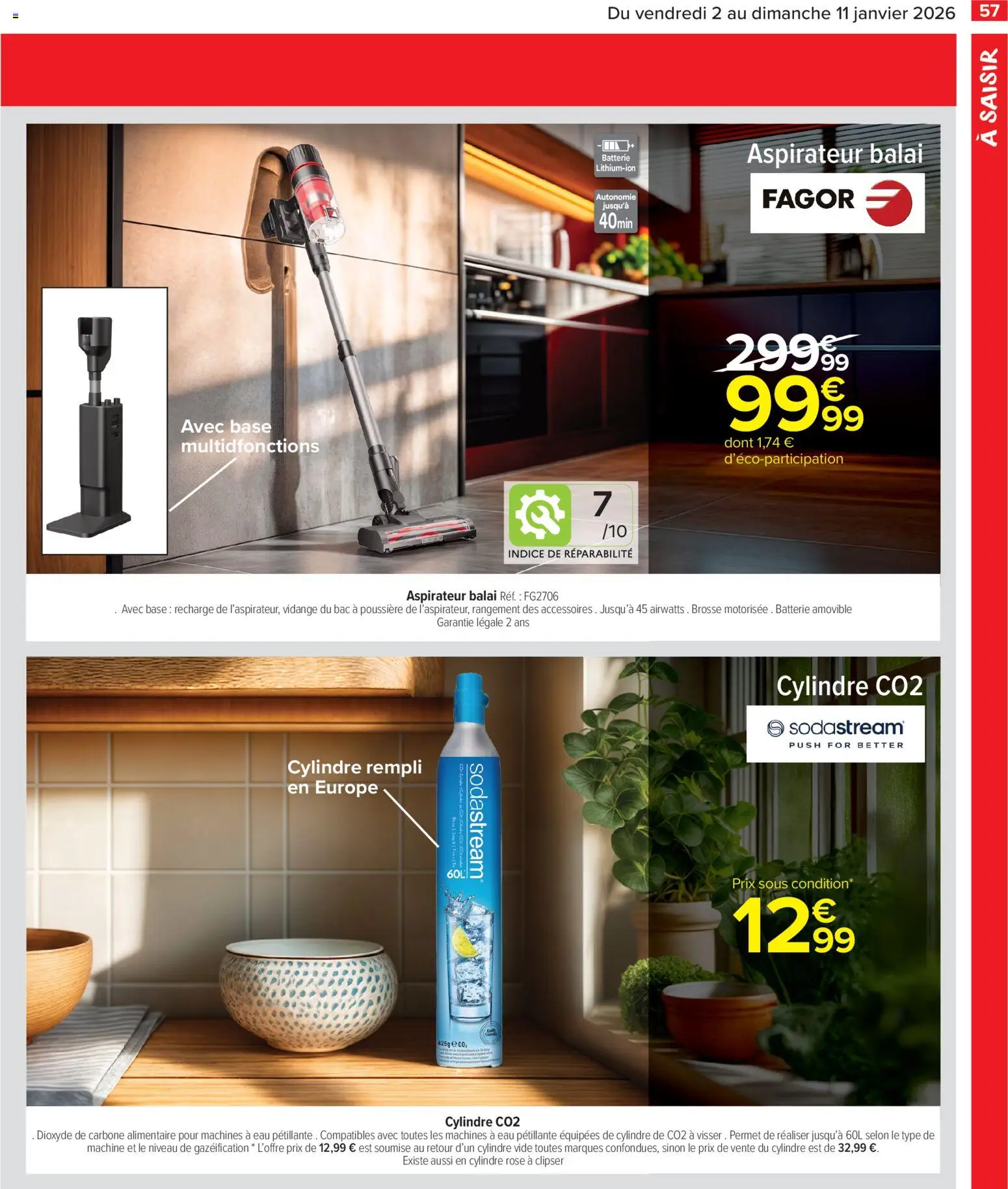 {H1} | Page: 59 | Produits: Base, Eau pétillante, Aspirateur balai, Batterie