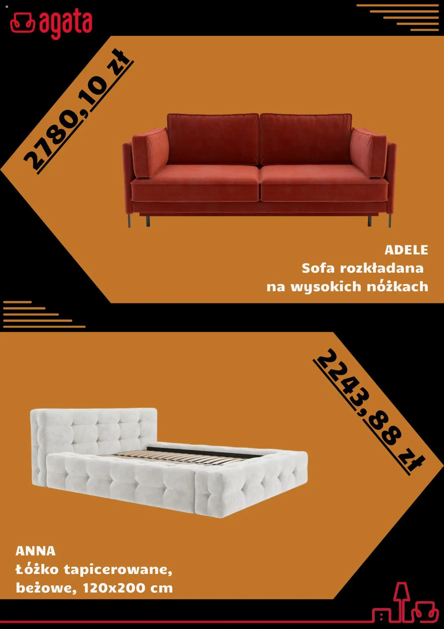 Salony Agata Black Friday od 10.11.2025 | Strona: 3 | Produkty: Łóżko, Sofa