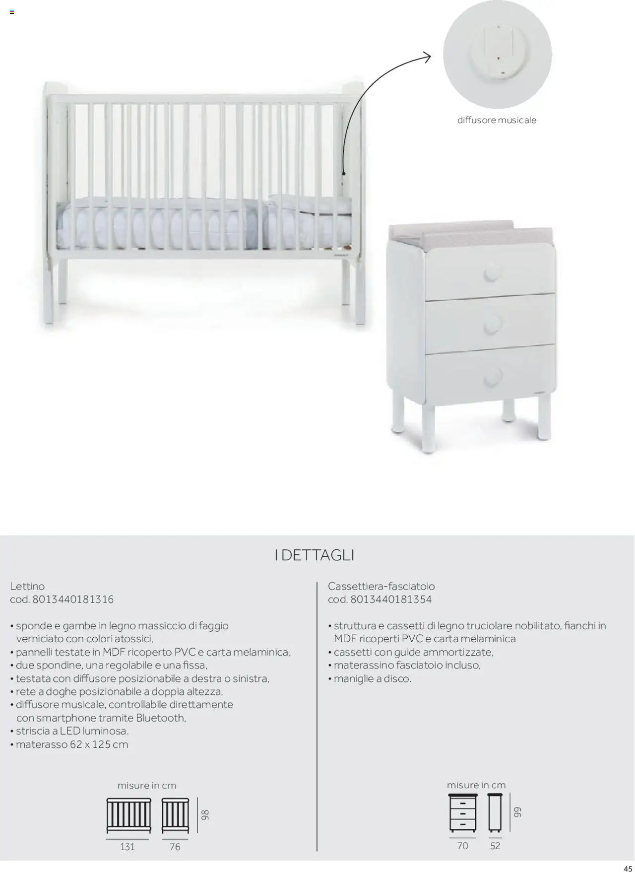 Volantino Prenatal del 01.01.2025 | Pagina: 38 | Prodotti: Smartphone, Lettino, Materasso, Fasciatoio