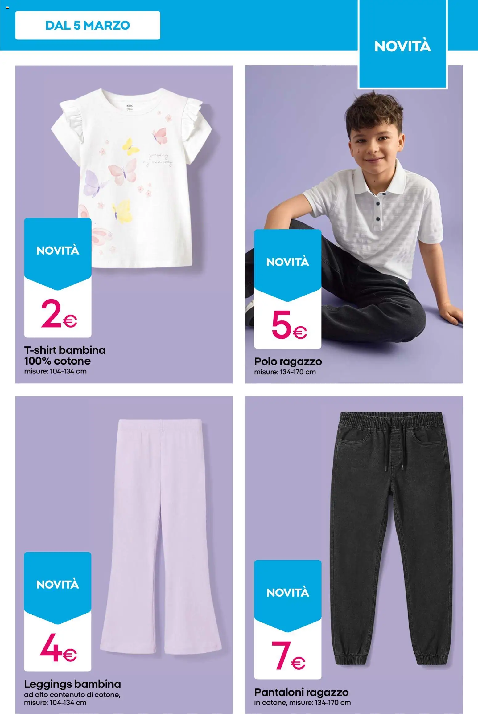 Volantino Pepco del 12.03.2026 | Pagina: 9 | Prodotti: Pantaloni, Leggings, Polo
