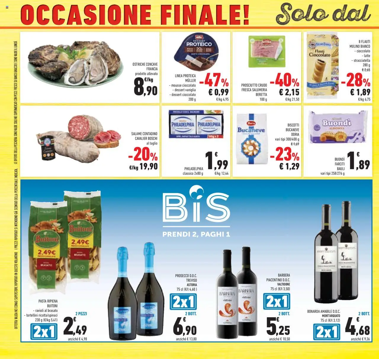 Volantino Conad del 24.09.2025 | Pagina: 48 | Prodotti: Salame, Latte, Pasta, Ravioli