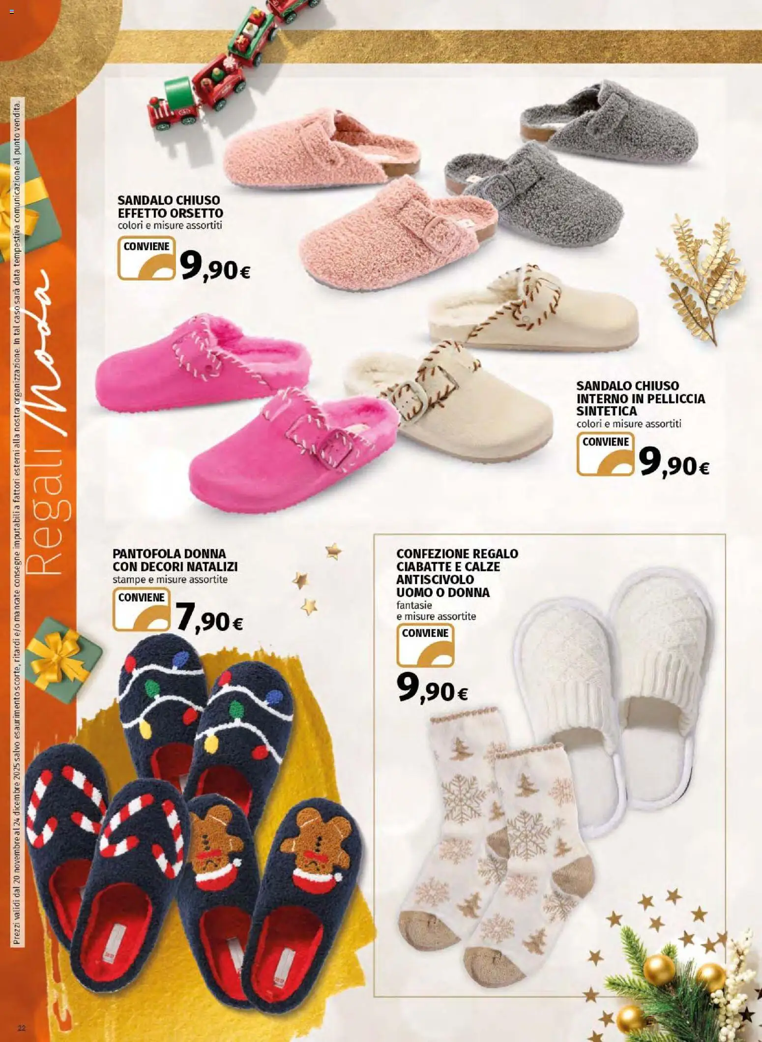 Volantino Ipercoop del 20.11.2025 | Pagina: 22 | Prodotti: Ciabatte, Data