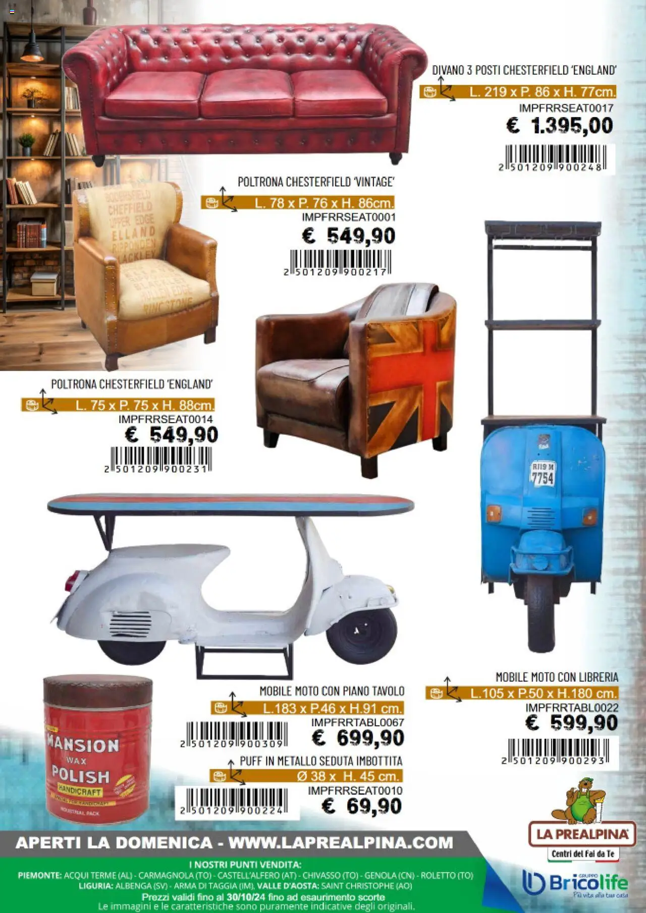 Volantino La Prealpina del 27.09.2024 | Pagina: 8 | Prodotti: Mobile, Divano, Poltrona, Tavolo
