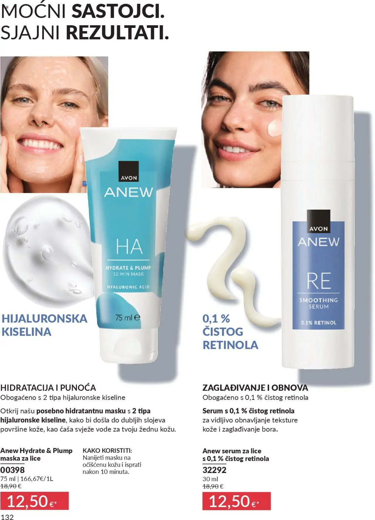 Avon katalog | vrijedi od 30.09.2025 | Stranica: 132 | Proizvodi: Serum za lice, Maska za lice, Maska