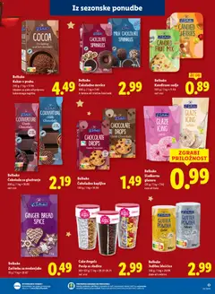 Lidl katalog akcije – veljaven od 11.12.2025 | Stran: 17 | Izdelki: Kakav, Cokolada, Sadje