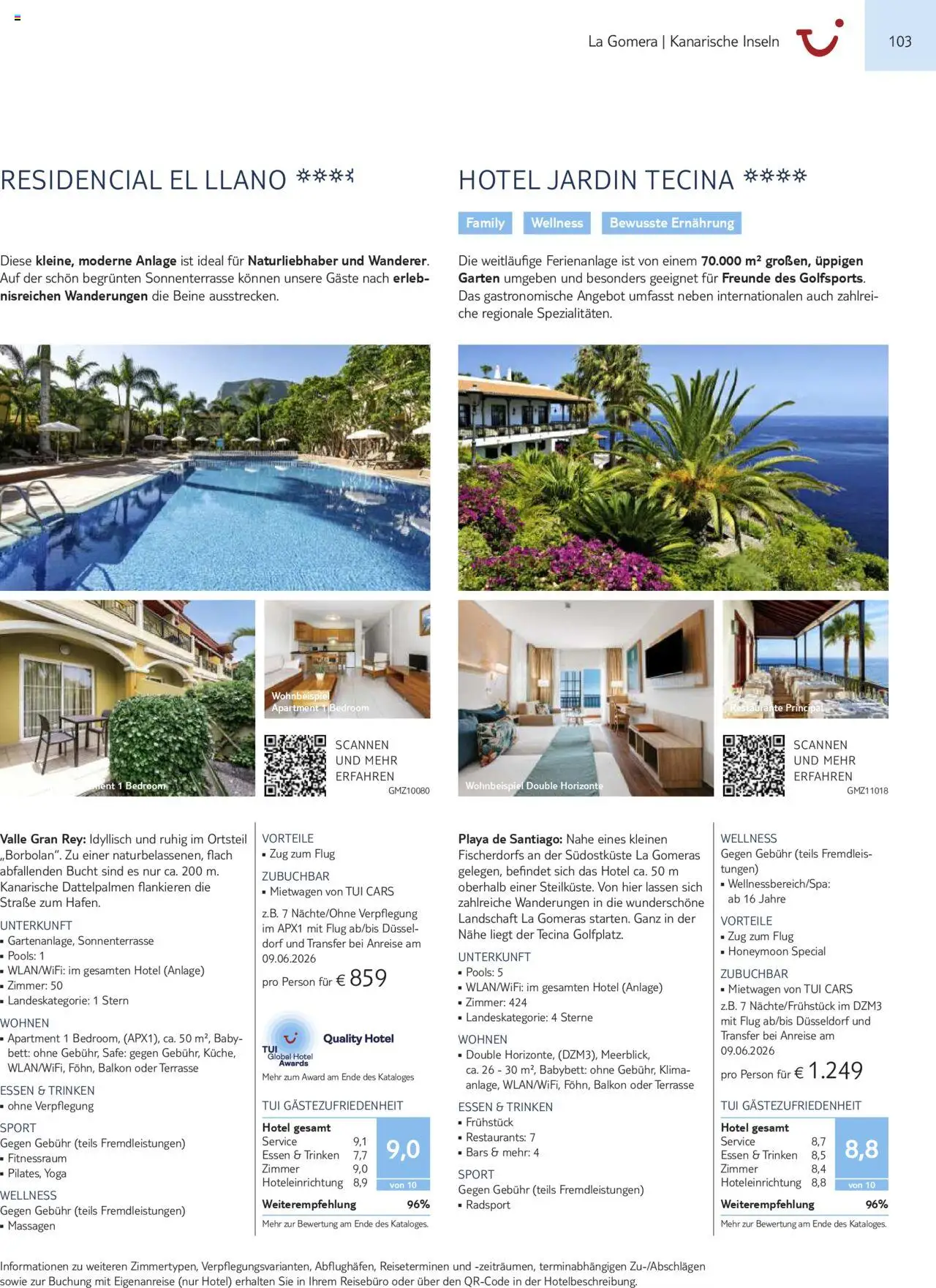 TUI Prospekt Kanaren, Kapverden & Senegal 2025/26	  – gültig ab 01.11.2025 | Seite: 103 | Produkte: Bett, Babybett