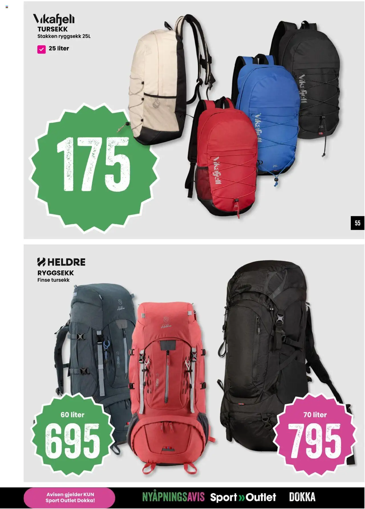  | Side: 55 | Produkter: Ryggsekk