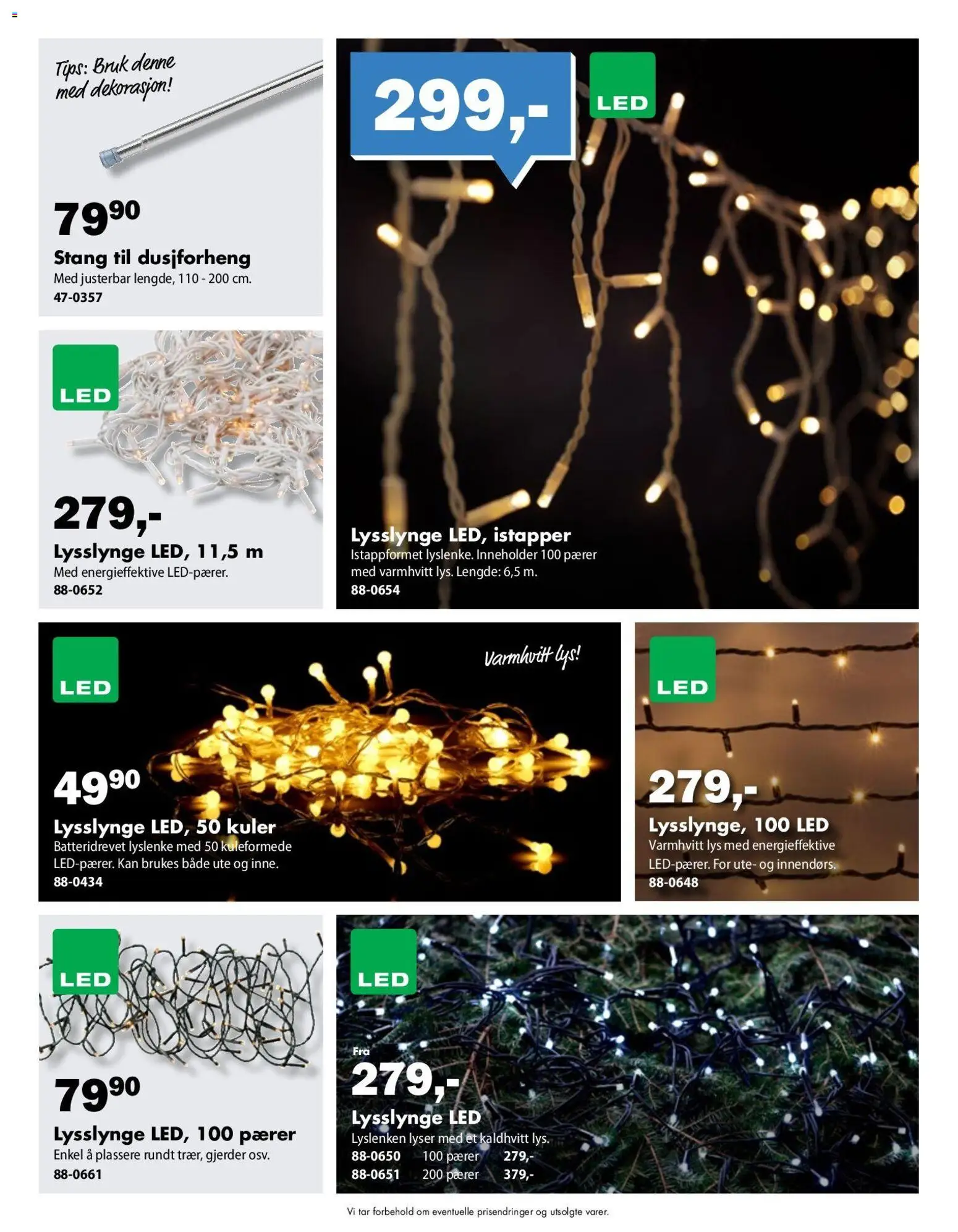 {H1} | Side: 2 | Produkter: Pærer, Lys, Dusjforheng