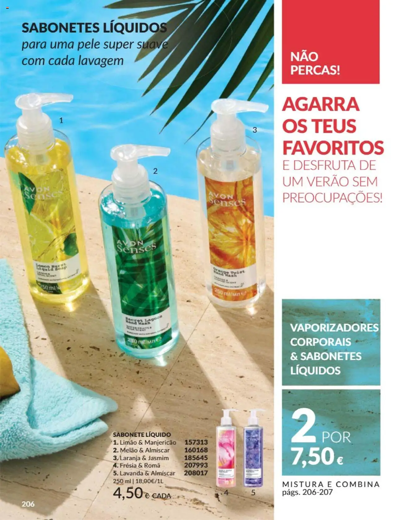 Catálogo Avon Campanha 6 │ válido de 01.06.2025 | Página: 206 | Produtos: Sabonete líquido, Sabonete, Melão