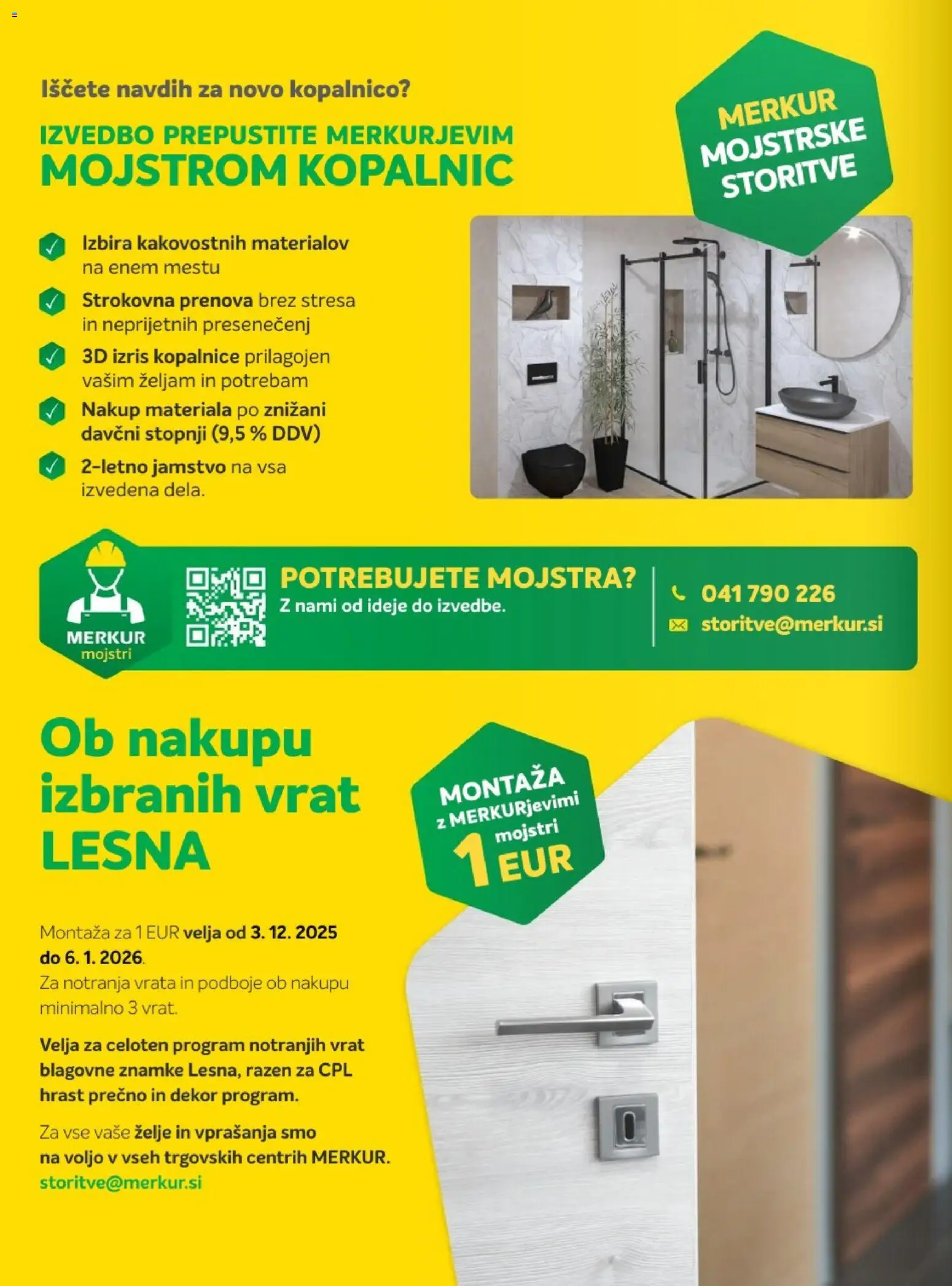 Novi Merkur katalog ponudbe – veljaven od 03.12.2025 | Stran: 28 | Izdelki: Vrata, Zelje